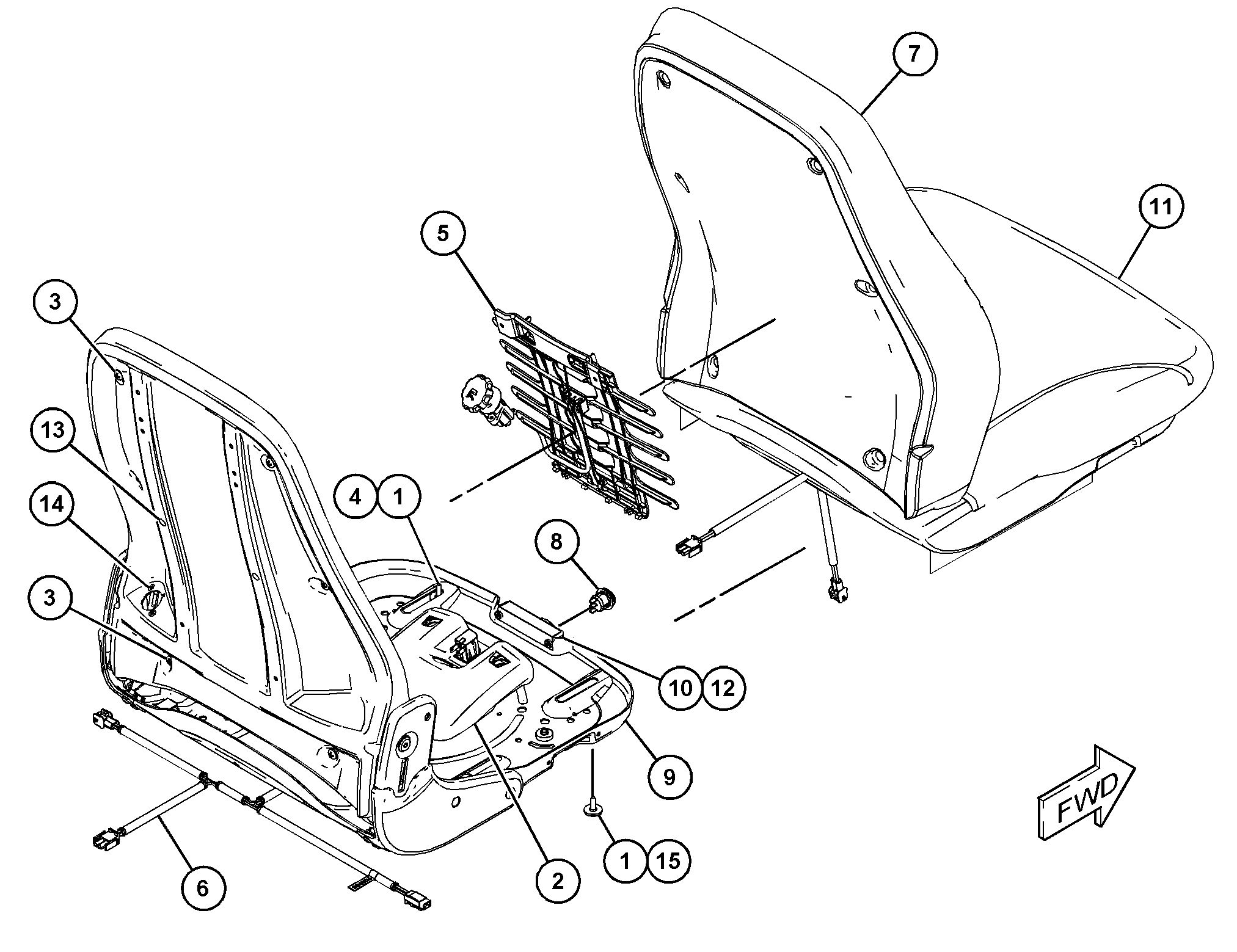 476-6271: SEAT GP | Cat® Parts Store