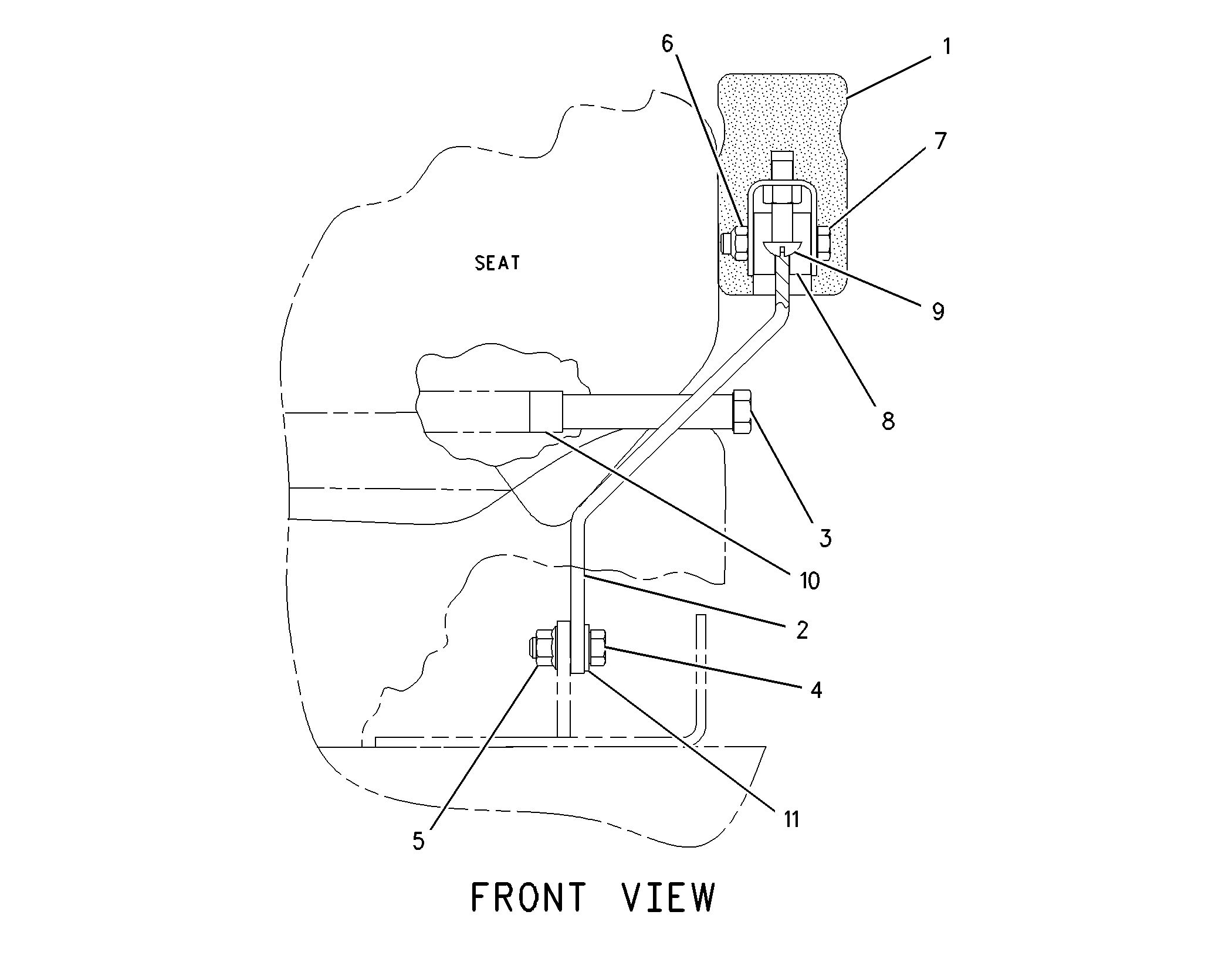 Подлокотник в сборе (левый)