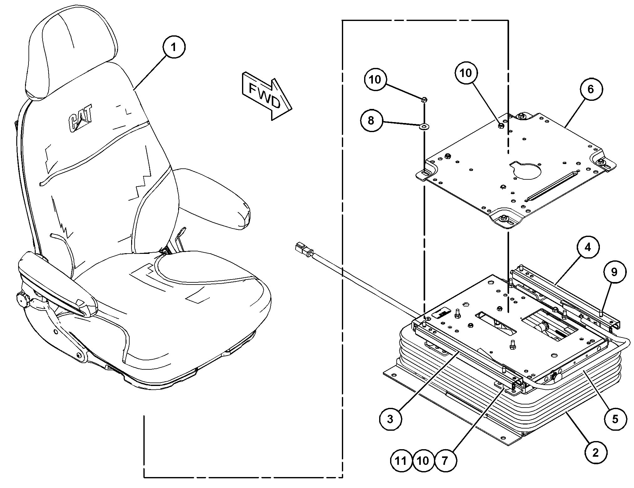 348-2073: СИДЕНЬЕ С ПОДВЕСКОЙ