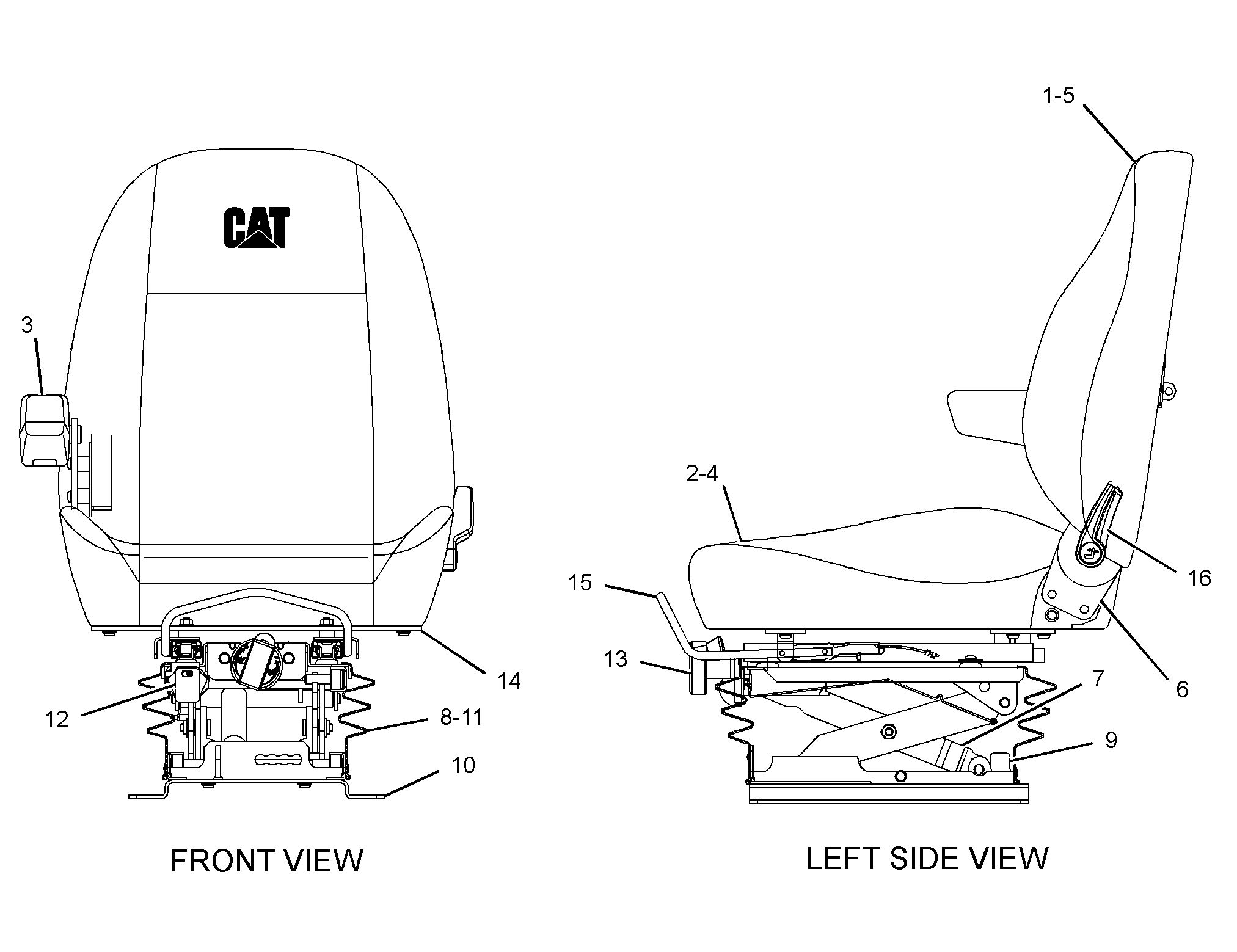 250-7839: СИДЕНЬЕ С ПОДВЕСКОЙ