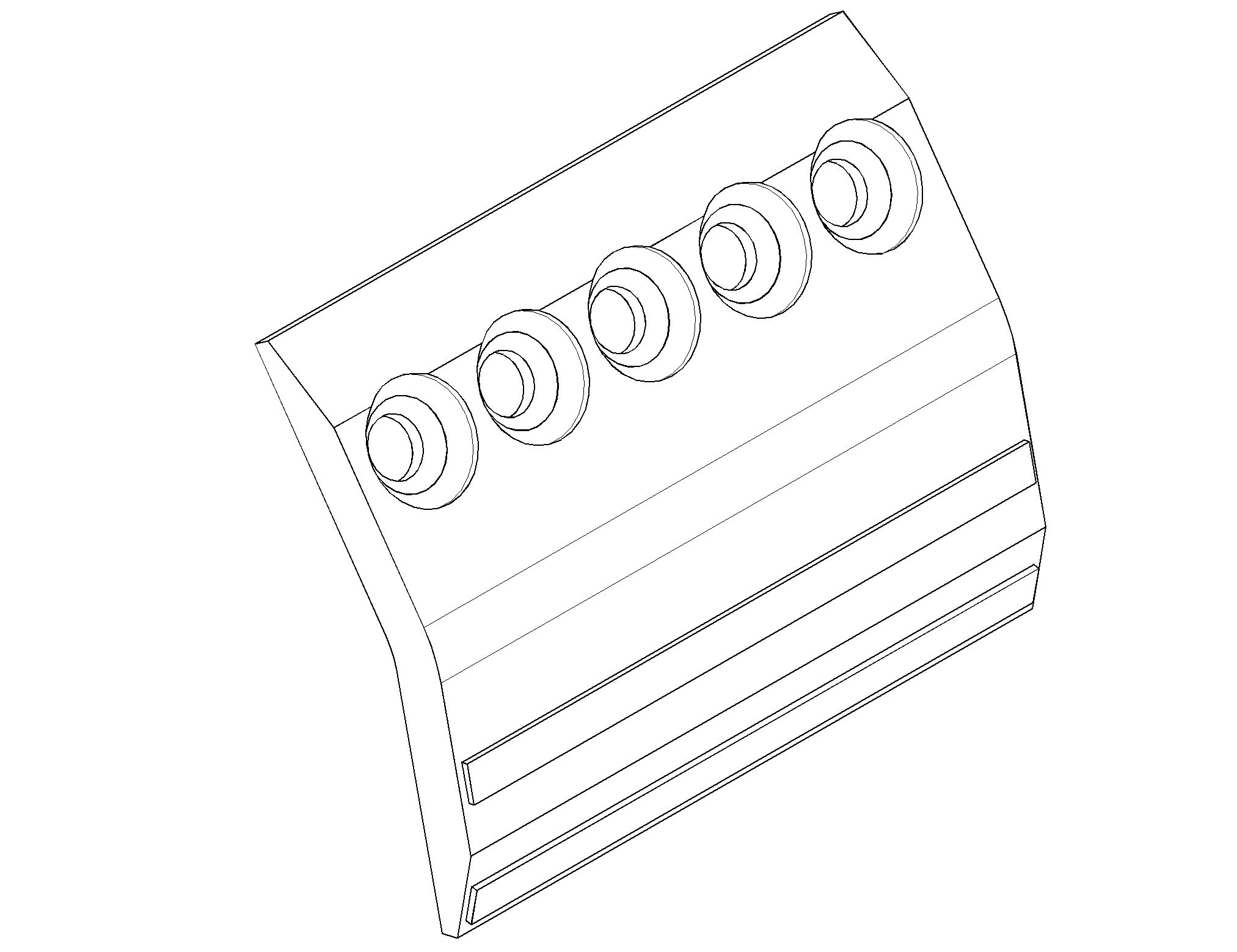 Защита кромок защитной пластины верхнего крепления