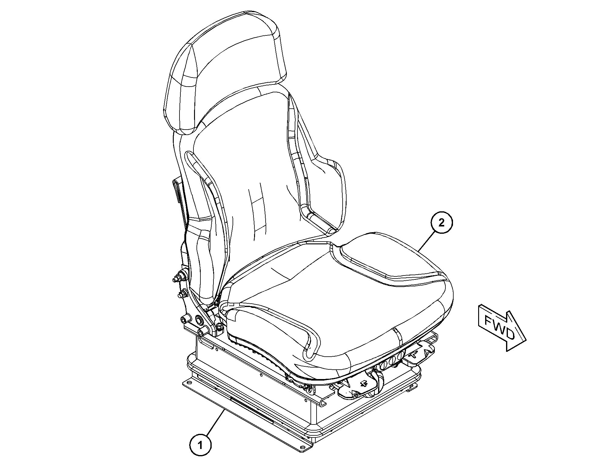443-8228: СИДЕНЬЕ С ПОДВЕСКОЙ