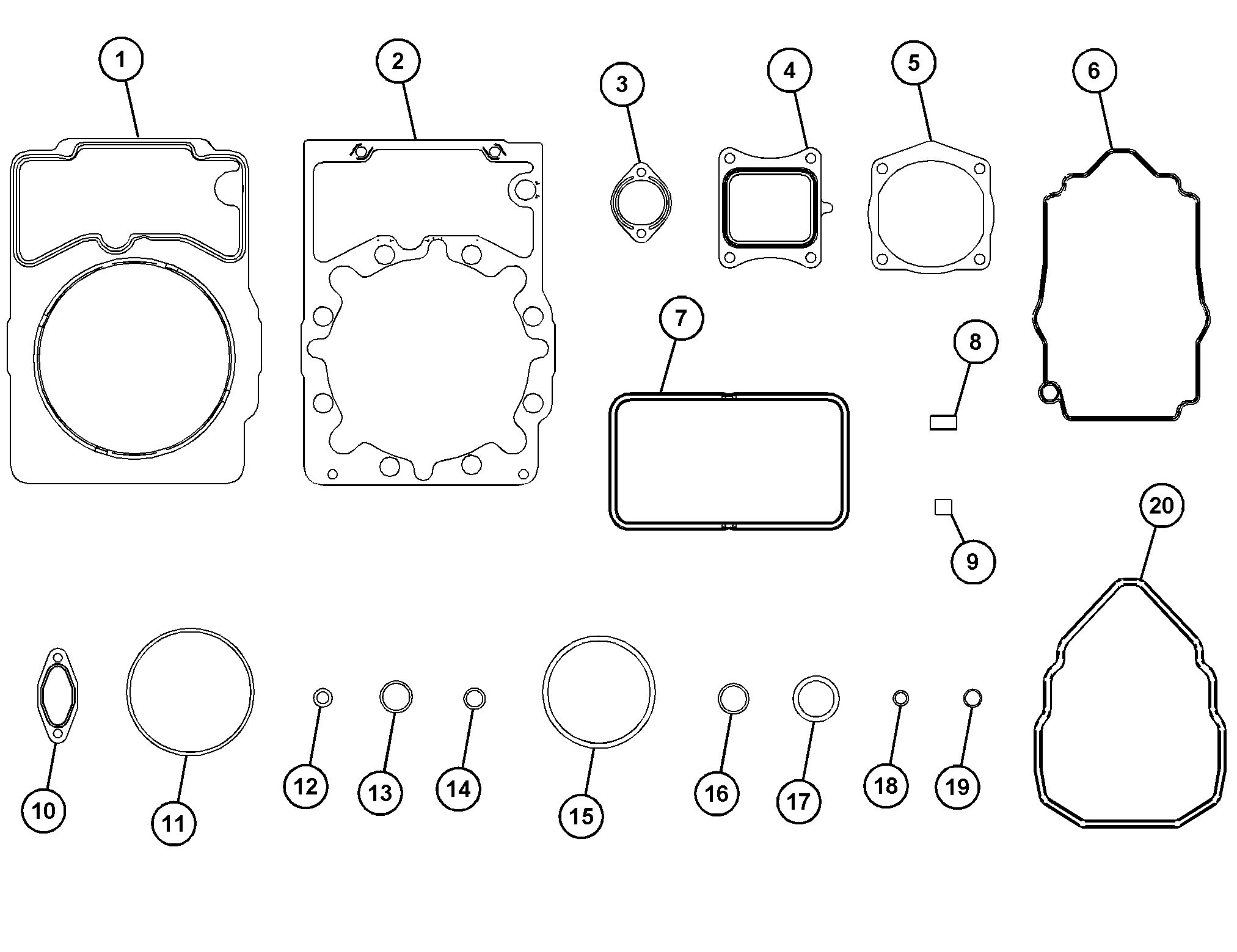 355-0776: 缸盖安装套件