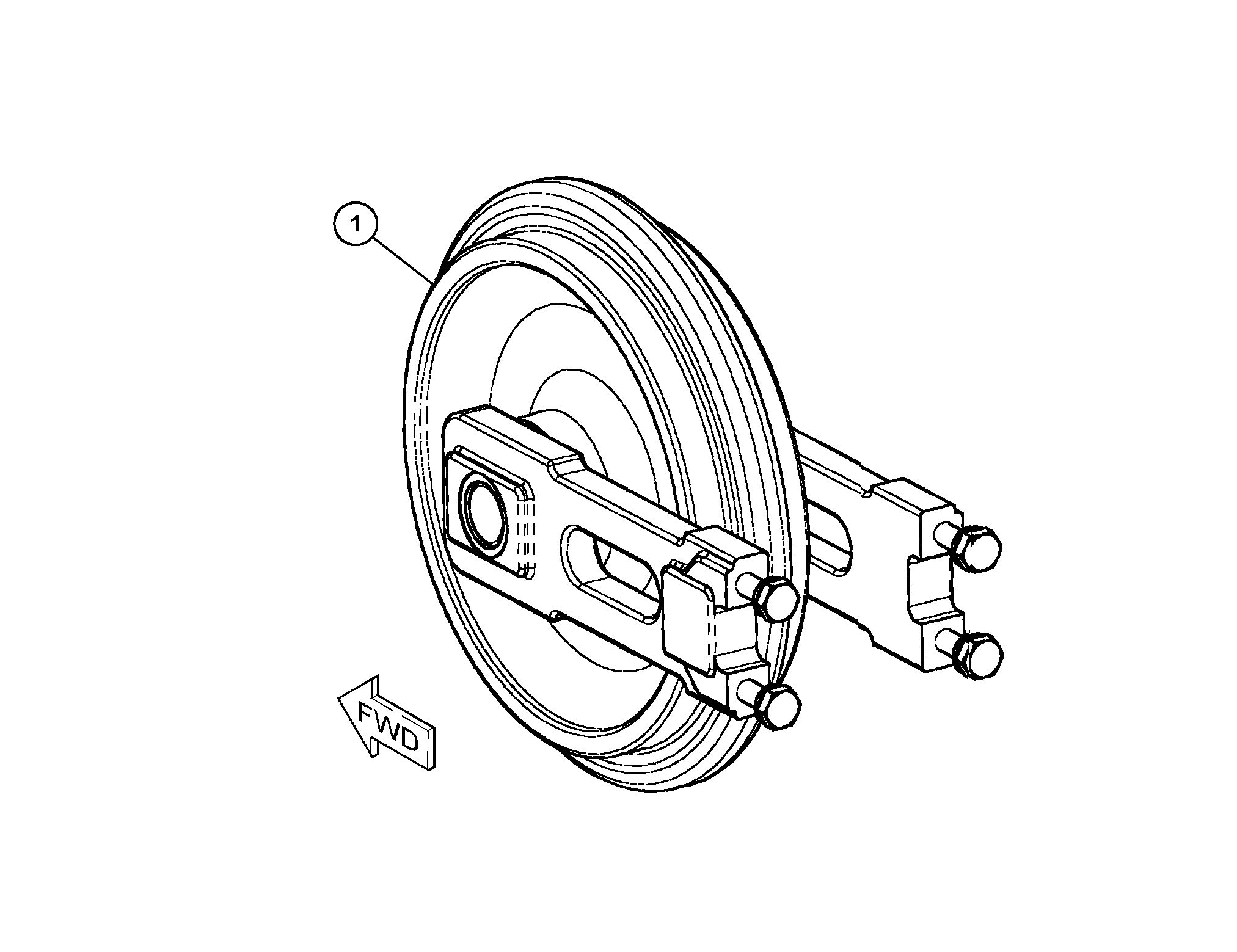 Опорный ролик в сборе