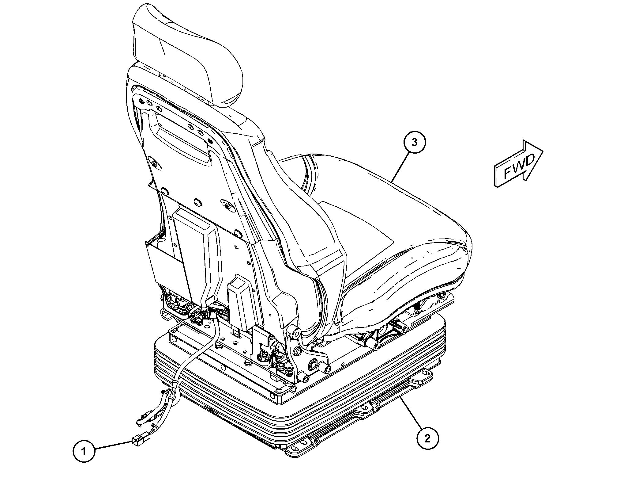 СИДЕНЬЕ С ПОДВЕСКОЙ