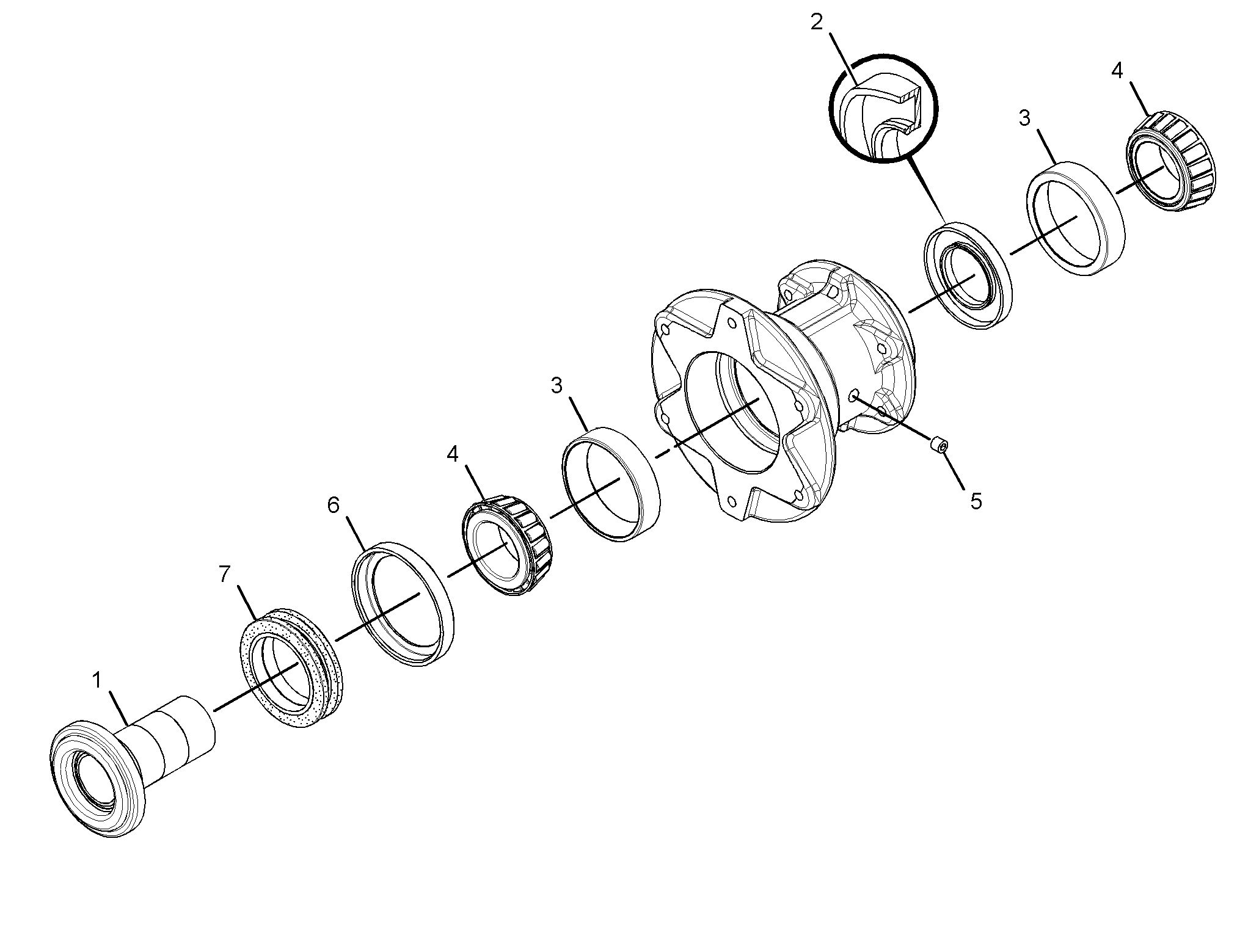 258-3021: Блок моста ходовых колес