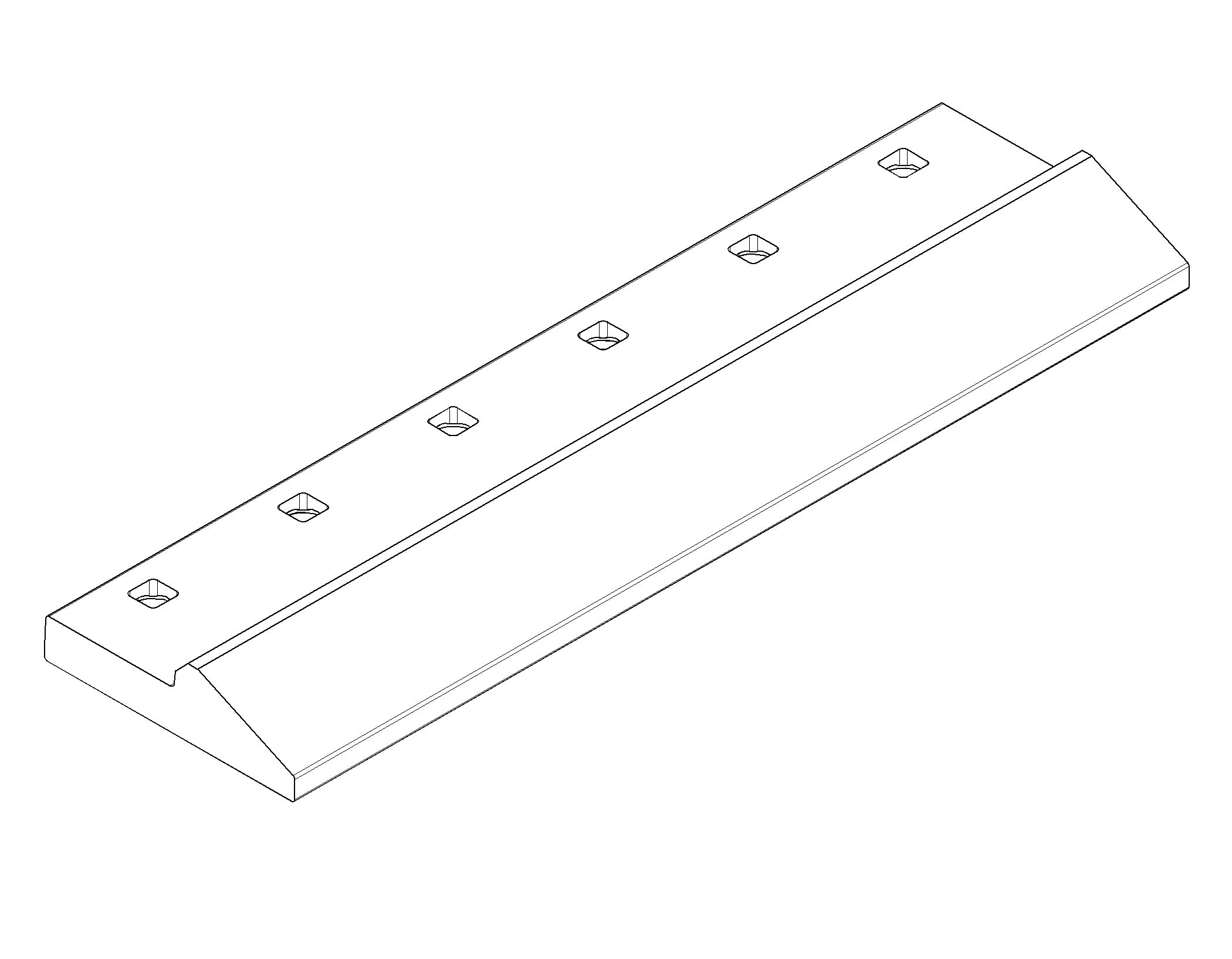 Половинная стрела с креплением на болтах