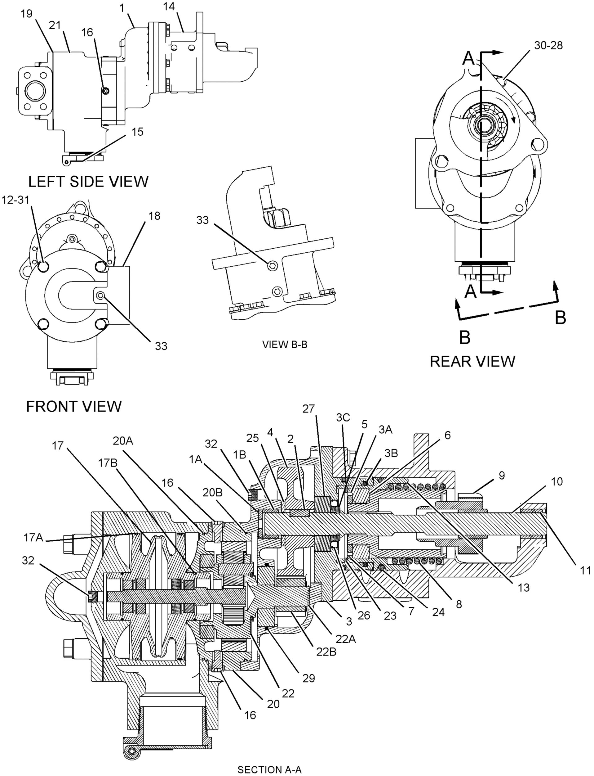 БЛОК ЭЛЕКТРОДВИГАТЕЛЯ ПНЕВМАТИЧЕСКОГО