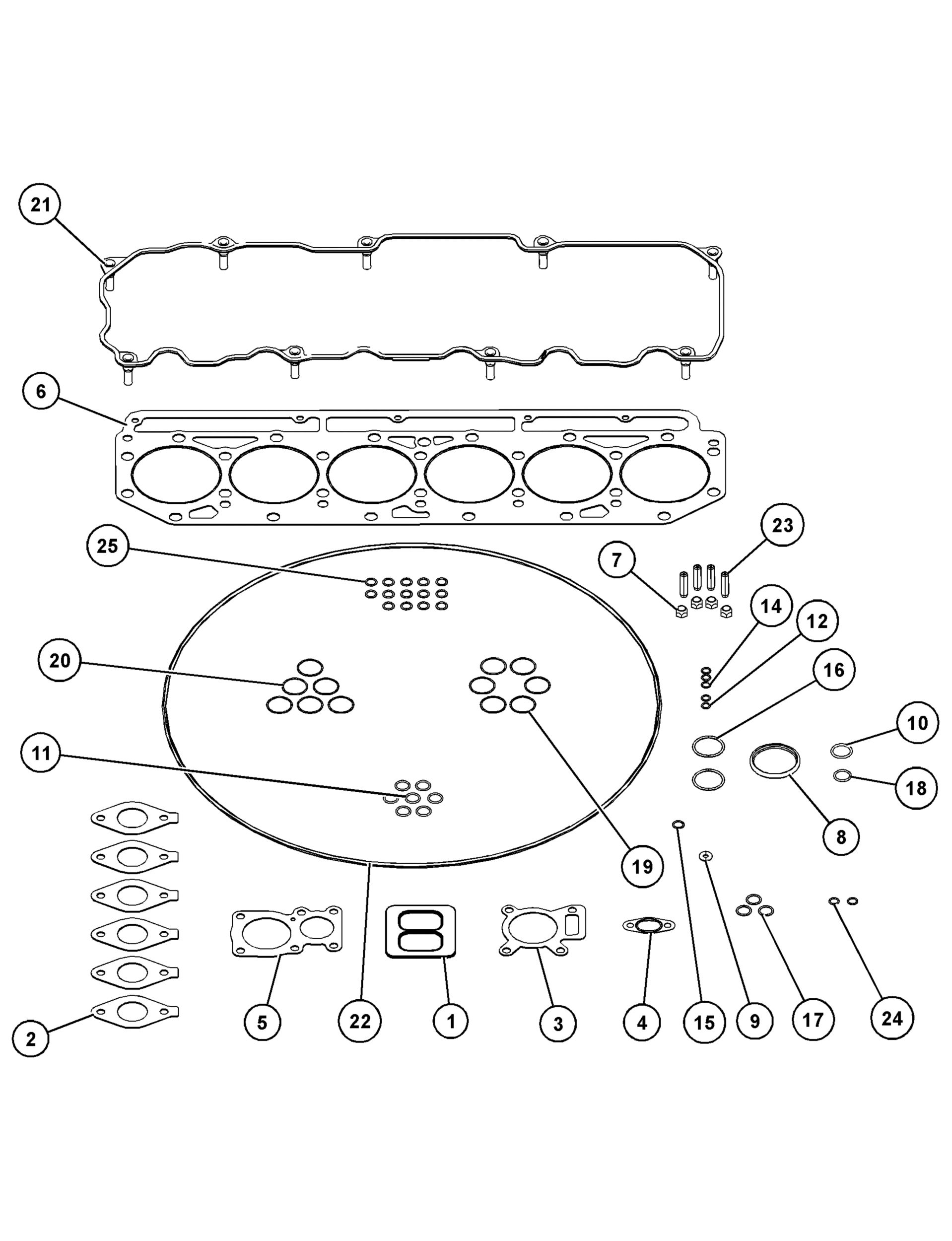 424-3549: Single Cylinder Head Install Kit | CATCorp