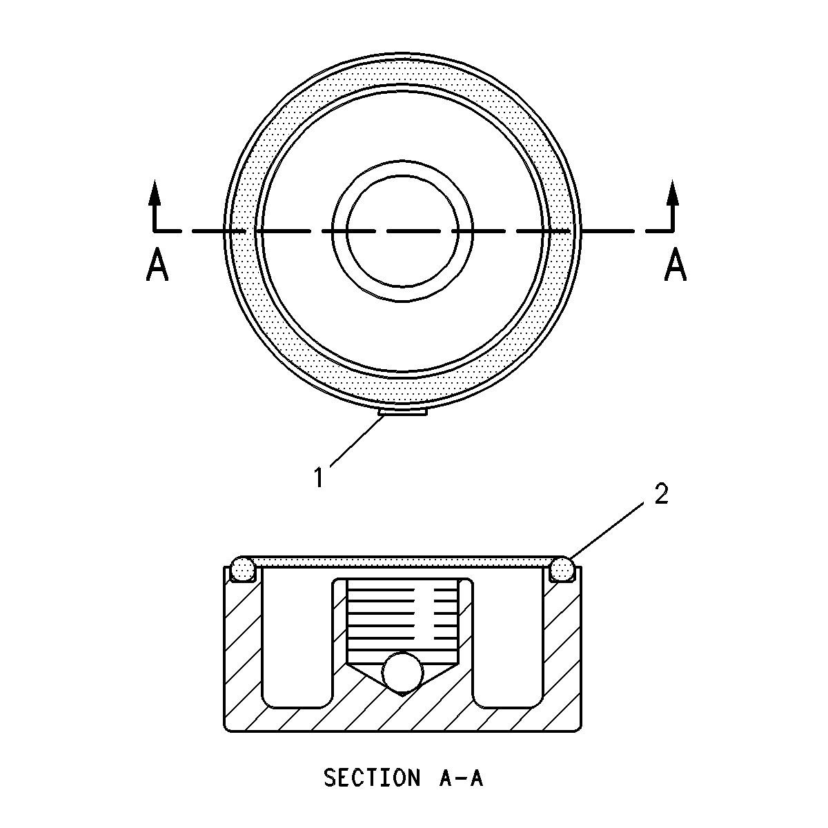 118-4490: Крышка топливного фильтра, наружный диаметр 76,2 мм