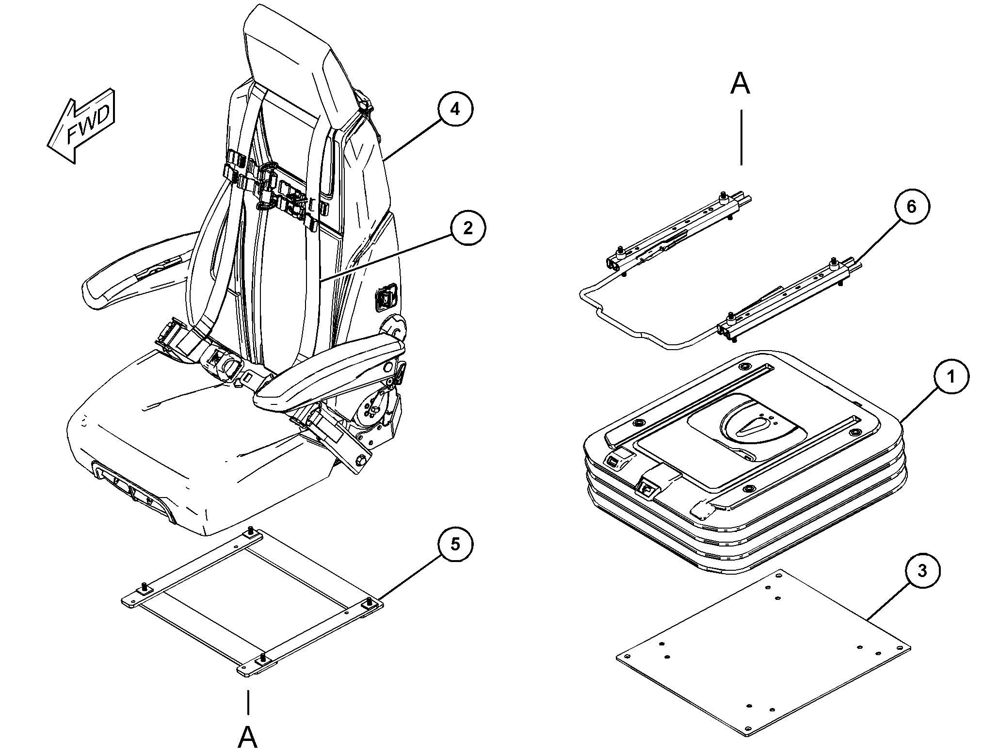 СИДЕНЬЕ С ПОДВЕСКОЙ