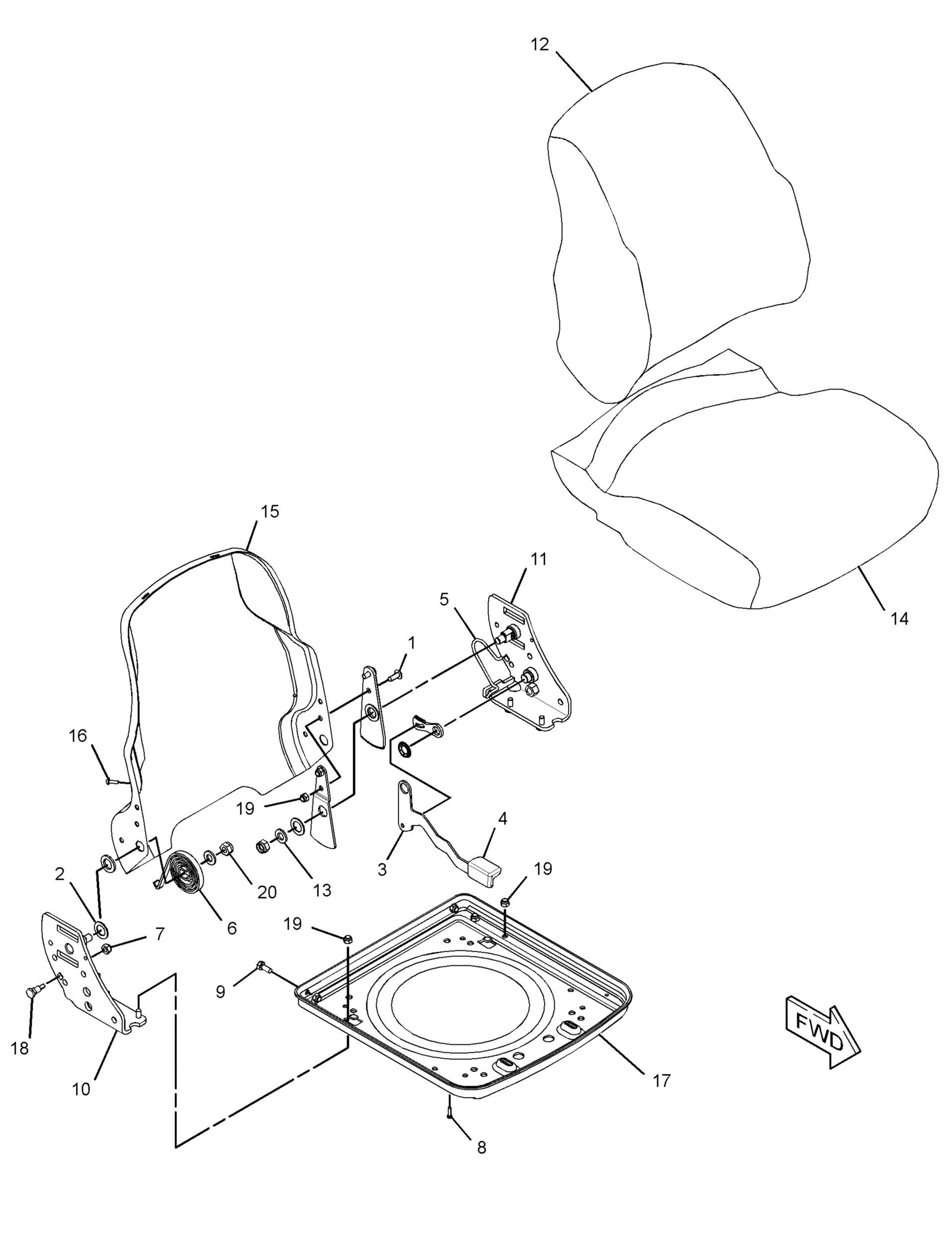 273-5905: Сиденье оператора