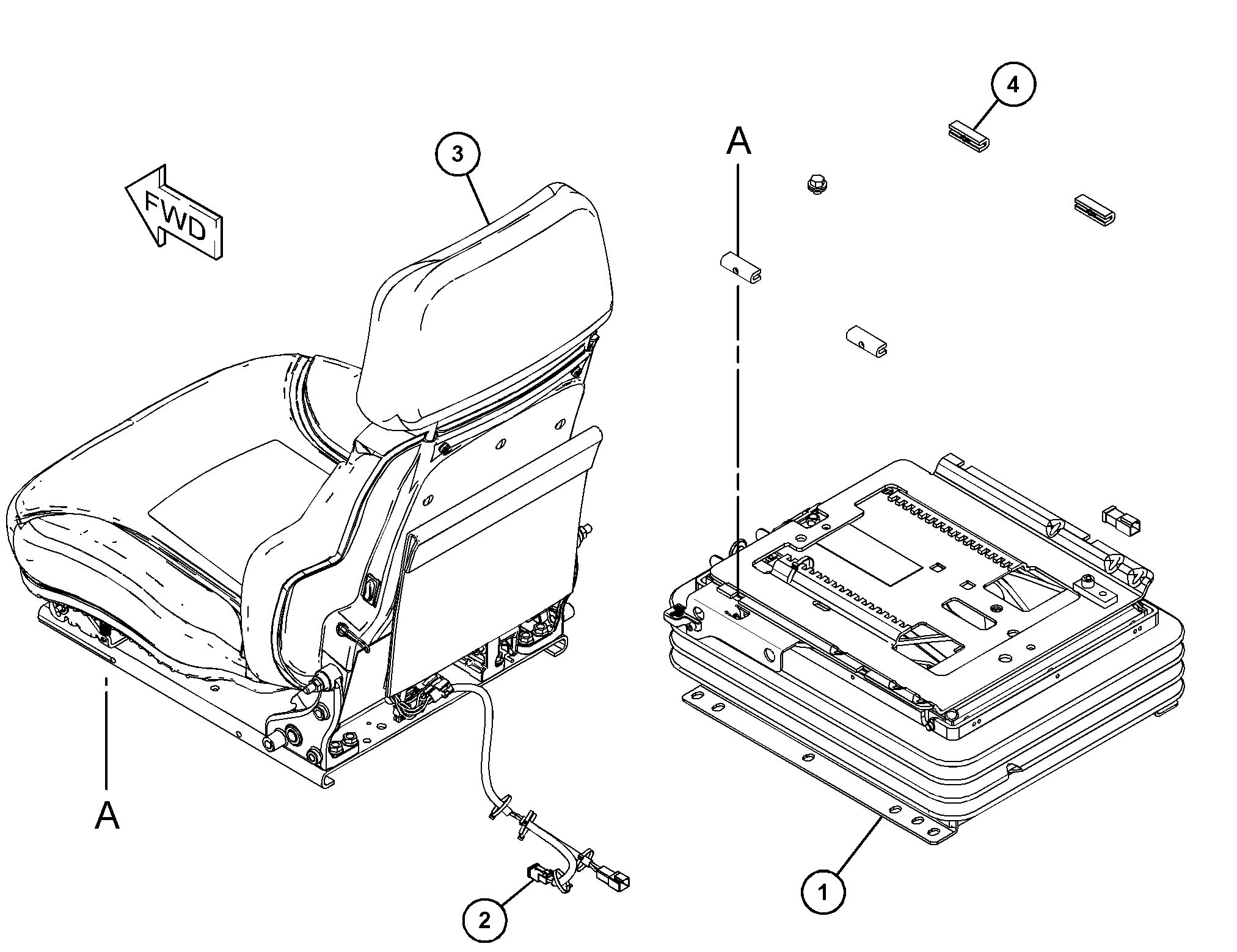 СИДЕНЬЕ С ПОДВЕСКОЙ