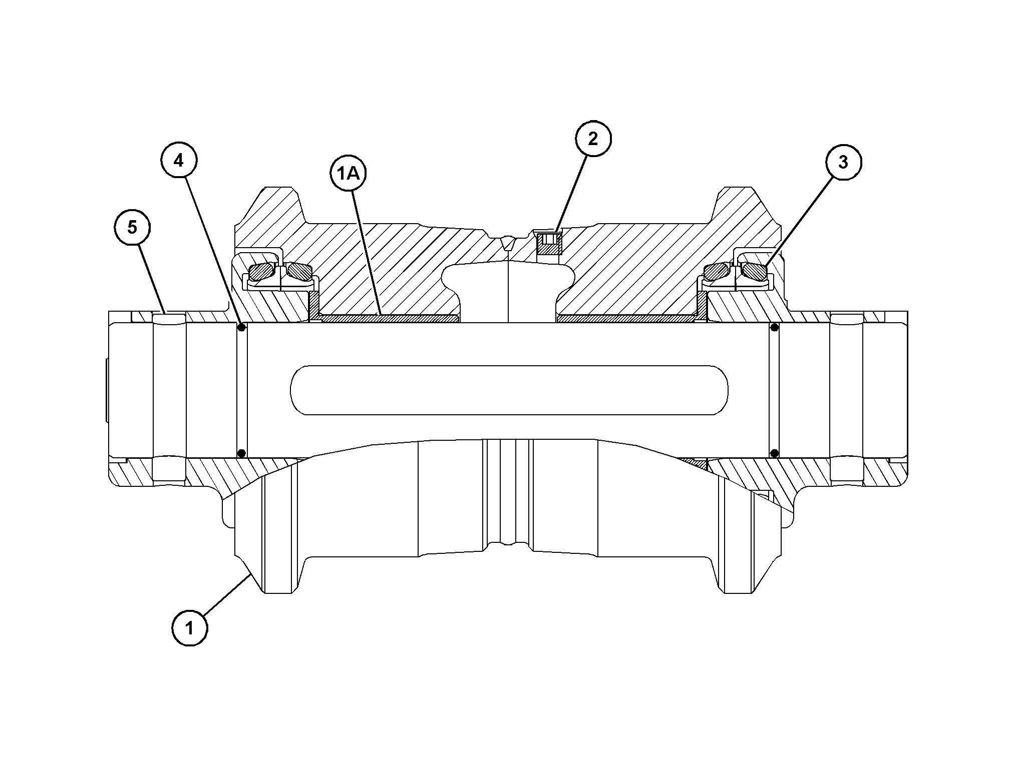 431-5566: Опорный каток гусеничной ленты, однобортный
