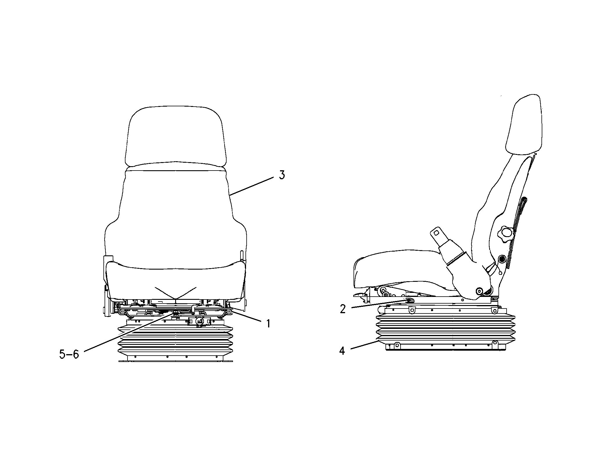 220-8634: Подрессоренное сиденье