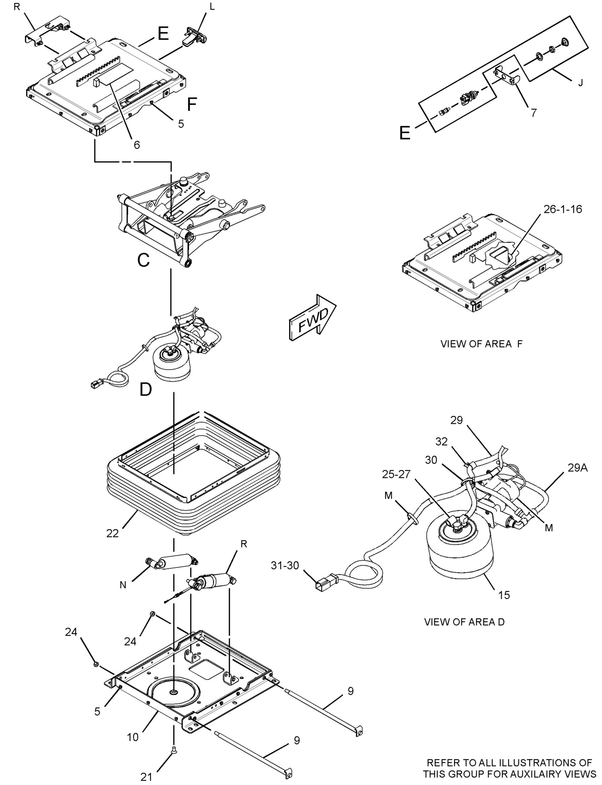 Подвеска в сборе — сиденье