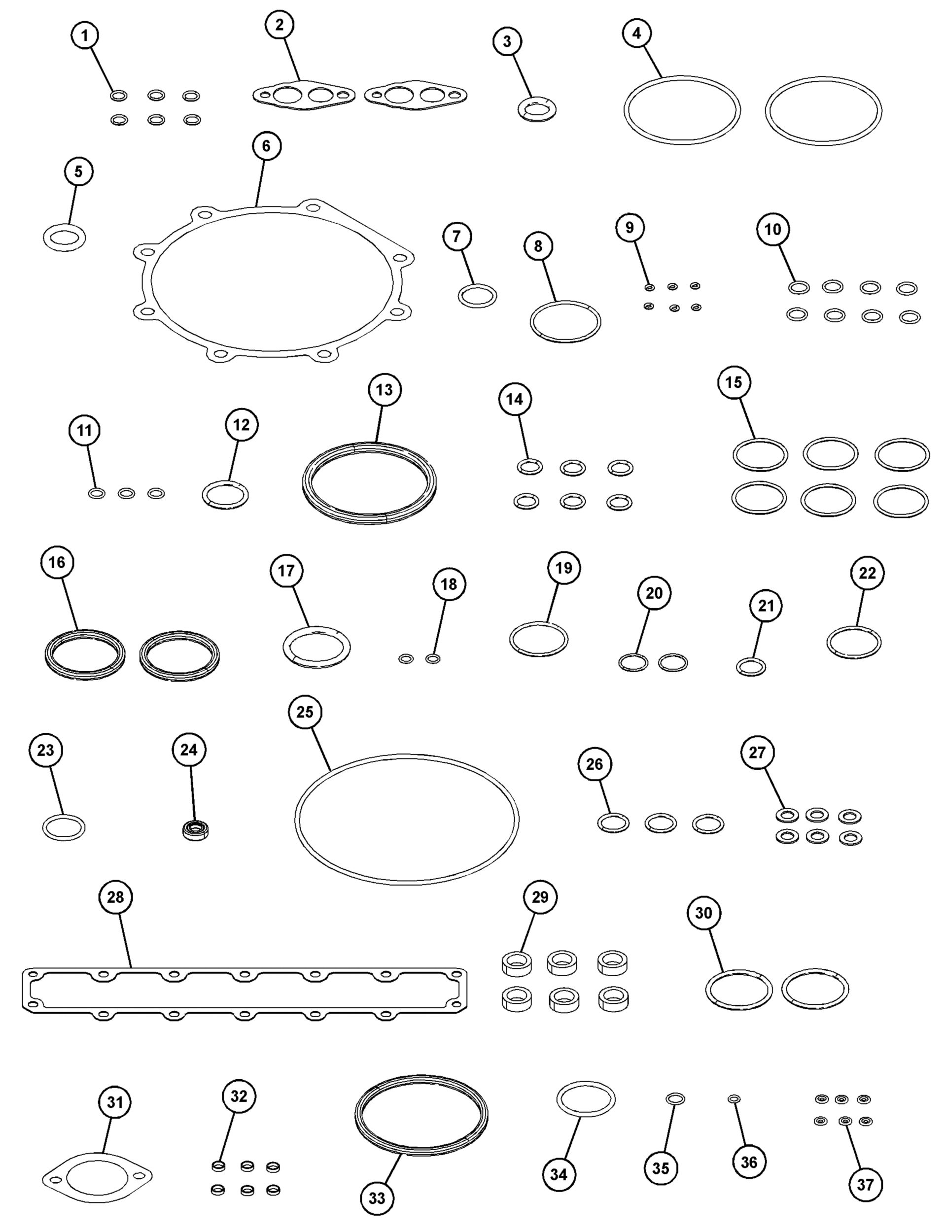 3E-4325: КОМПЛЕКТ ПРОКЛАДОК