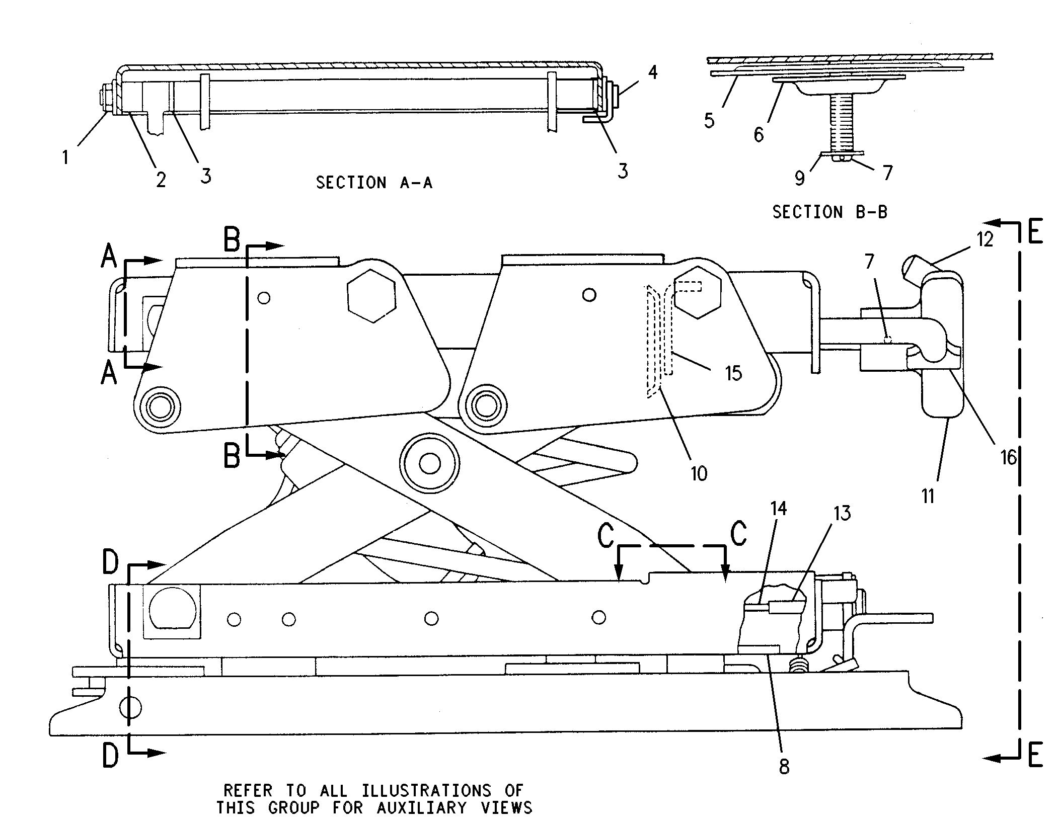 Подвеска в сборе — сиденье