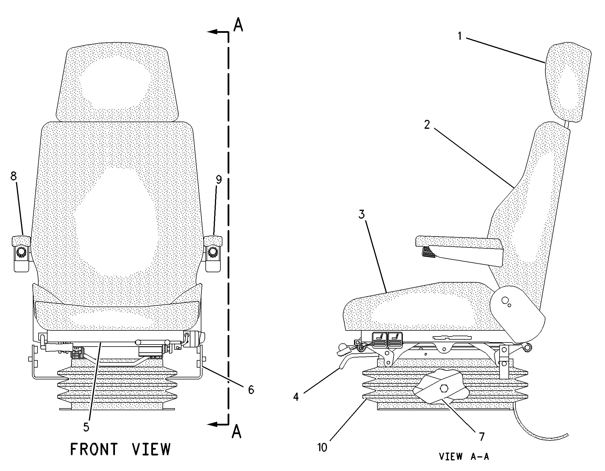 157-8144: БЛОК ОСНОВНОГО СИДЕНЬЯ