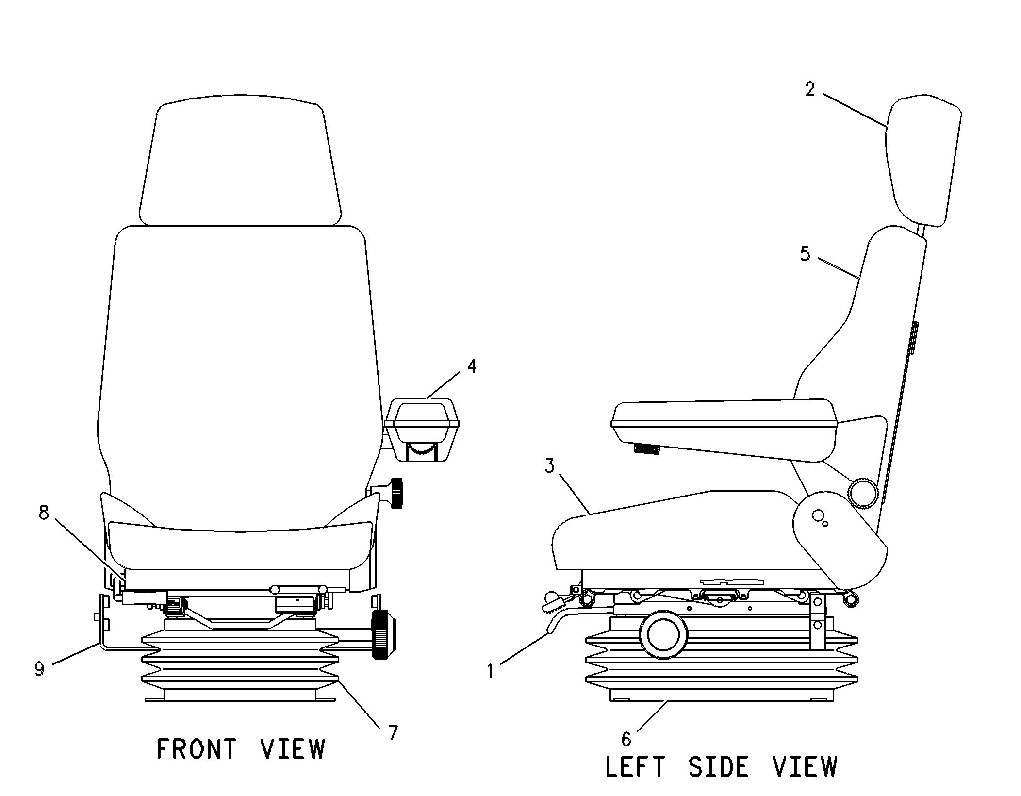 109-1658: БЛОК ПОДВЕСКИ СИДЕНИЯ