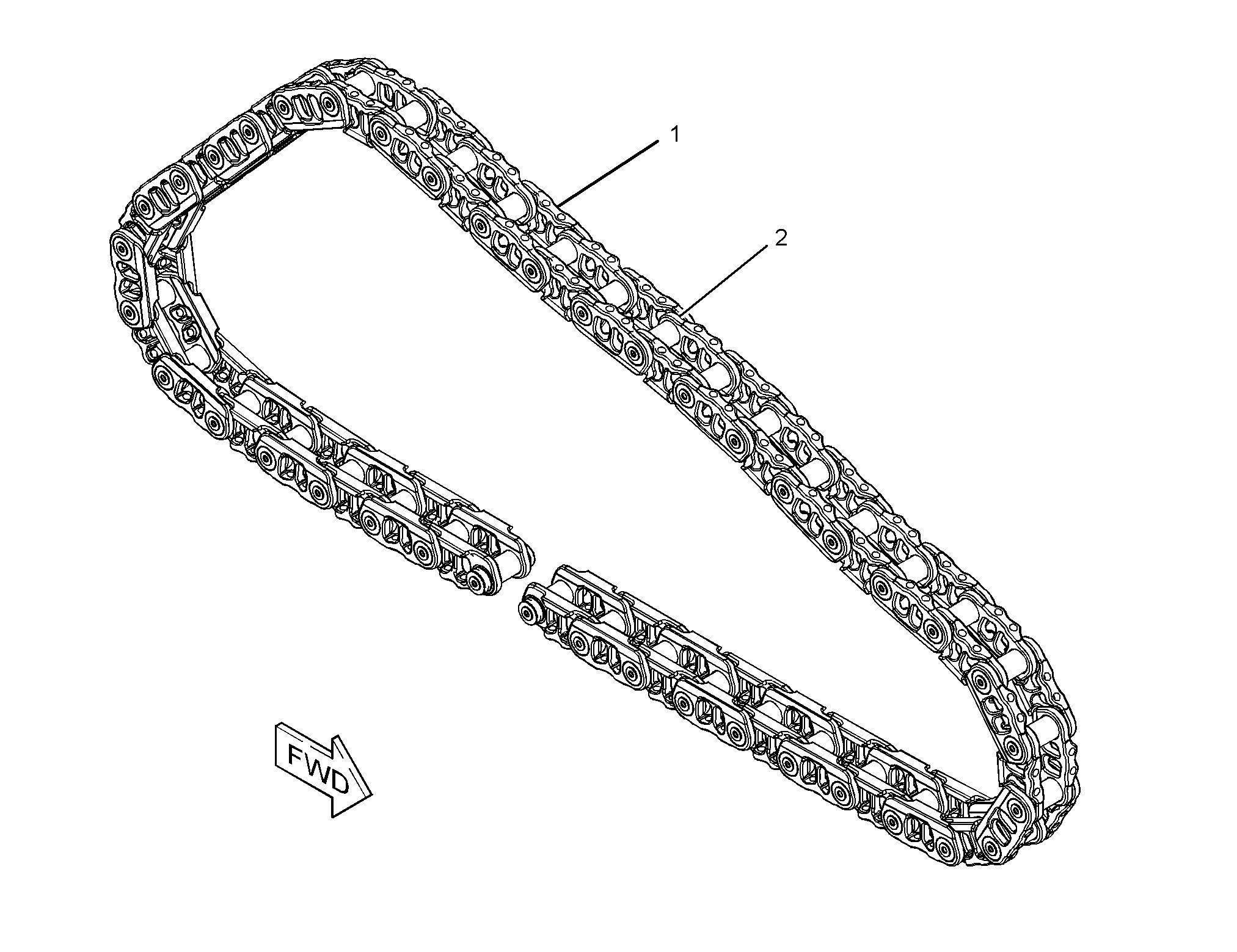 Звено гусеничной ленты в сборе