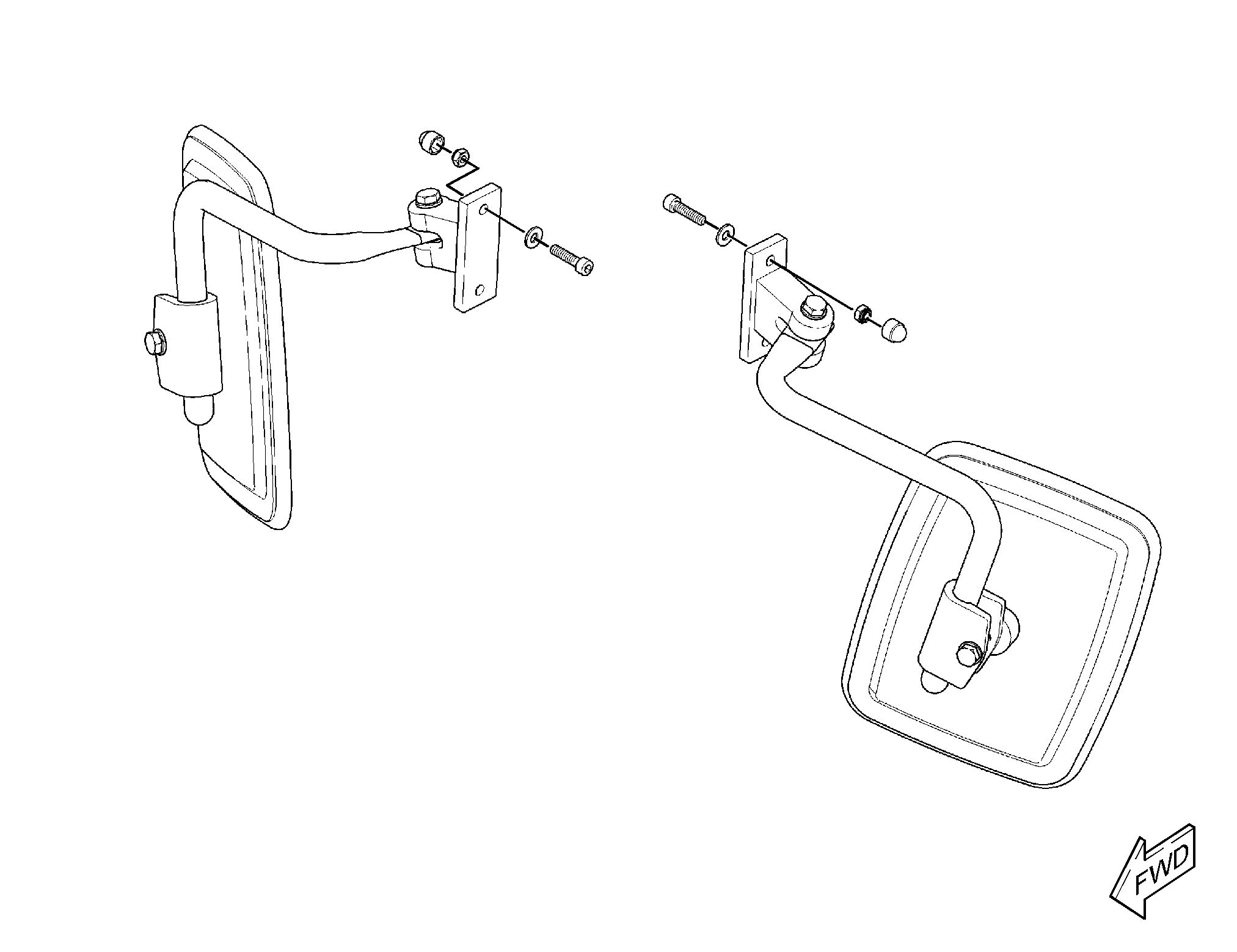 Комплект зеркала