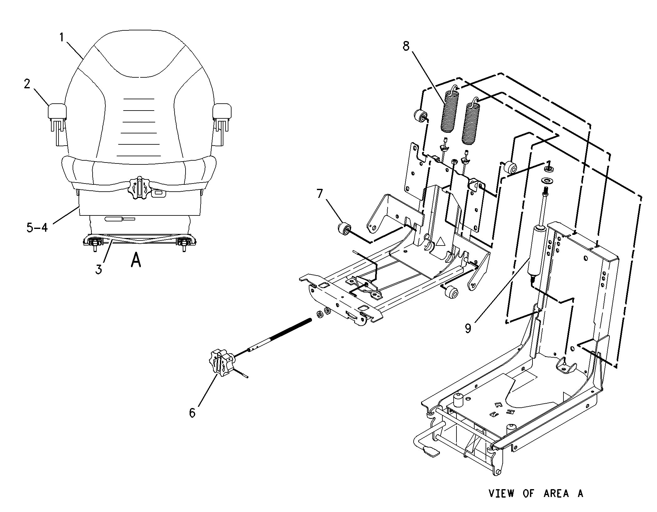 Регулируемое сиденье в сборе