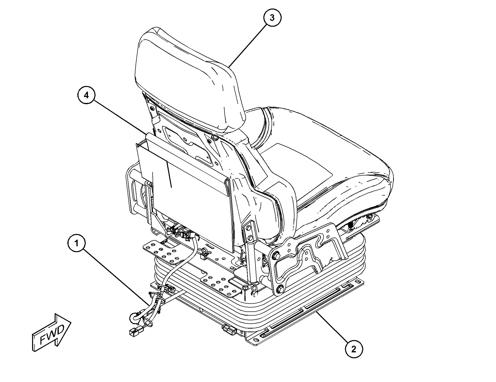 460-7317: СИДЕНЬЕ С ПОДВЕСКОЙ