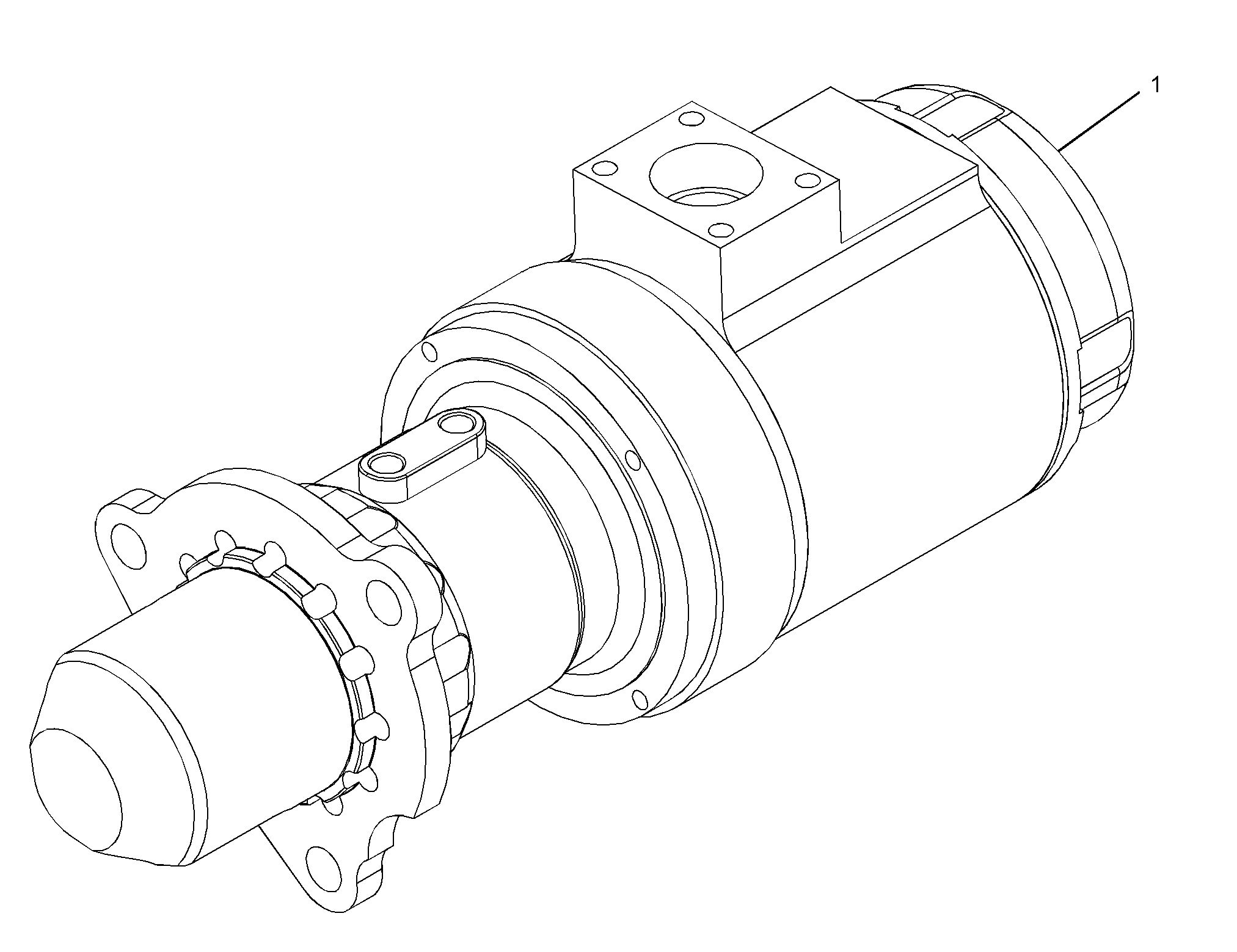 БЛОК ЭЛЕКТРОДВИГАТЕЛЯ ПНЕВМАТИЧЕСКОГО