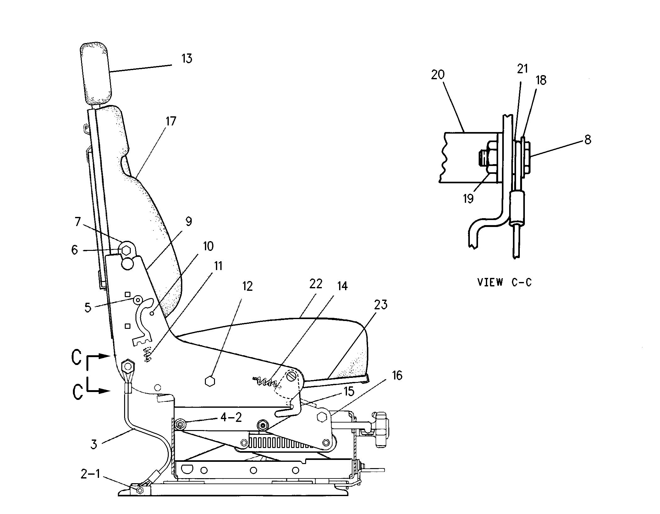 9C-5986: Сиденье в сборе
