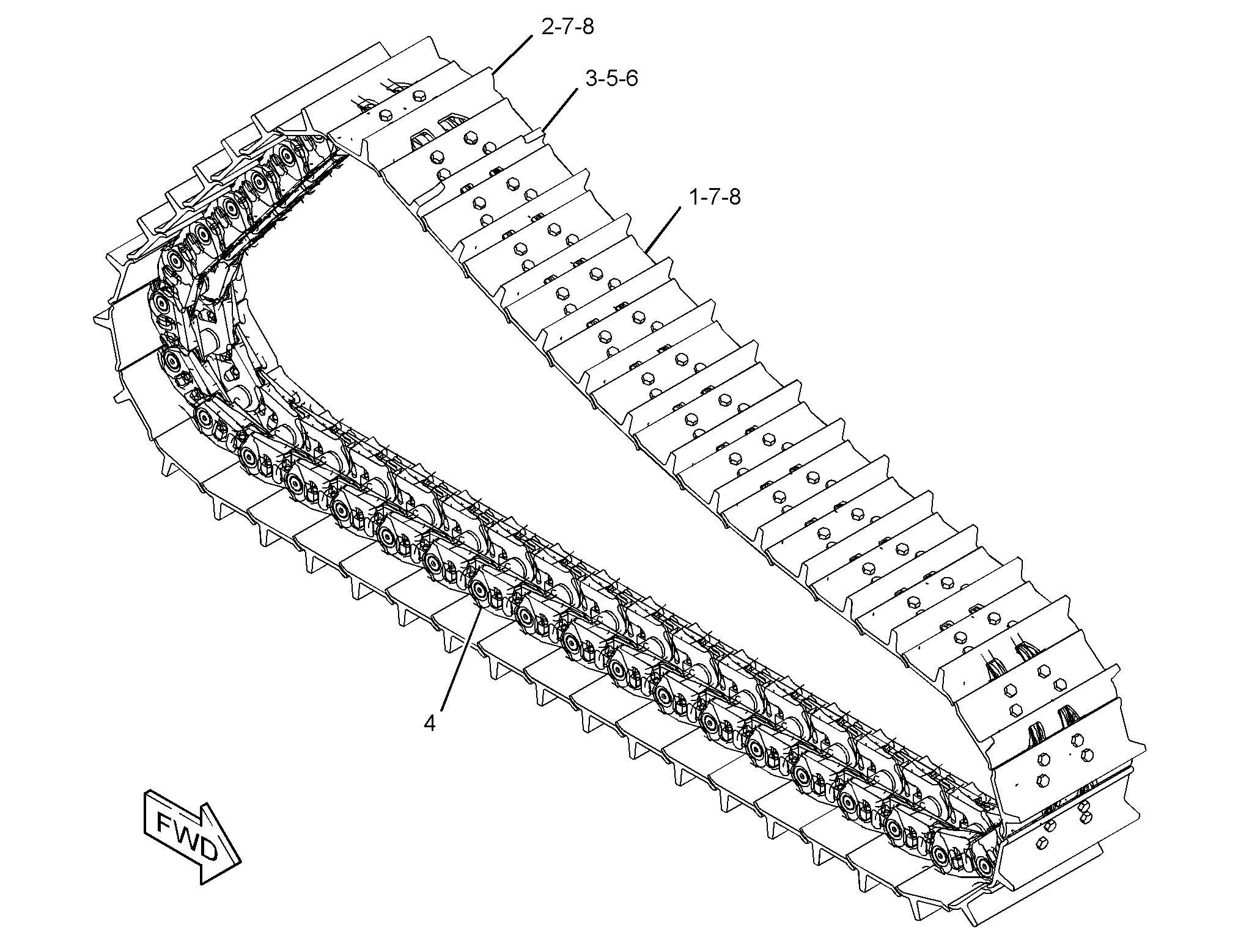 398-5268: ГУСЕНИЧНАЯ ЛЕНТА MTO