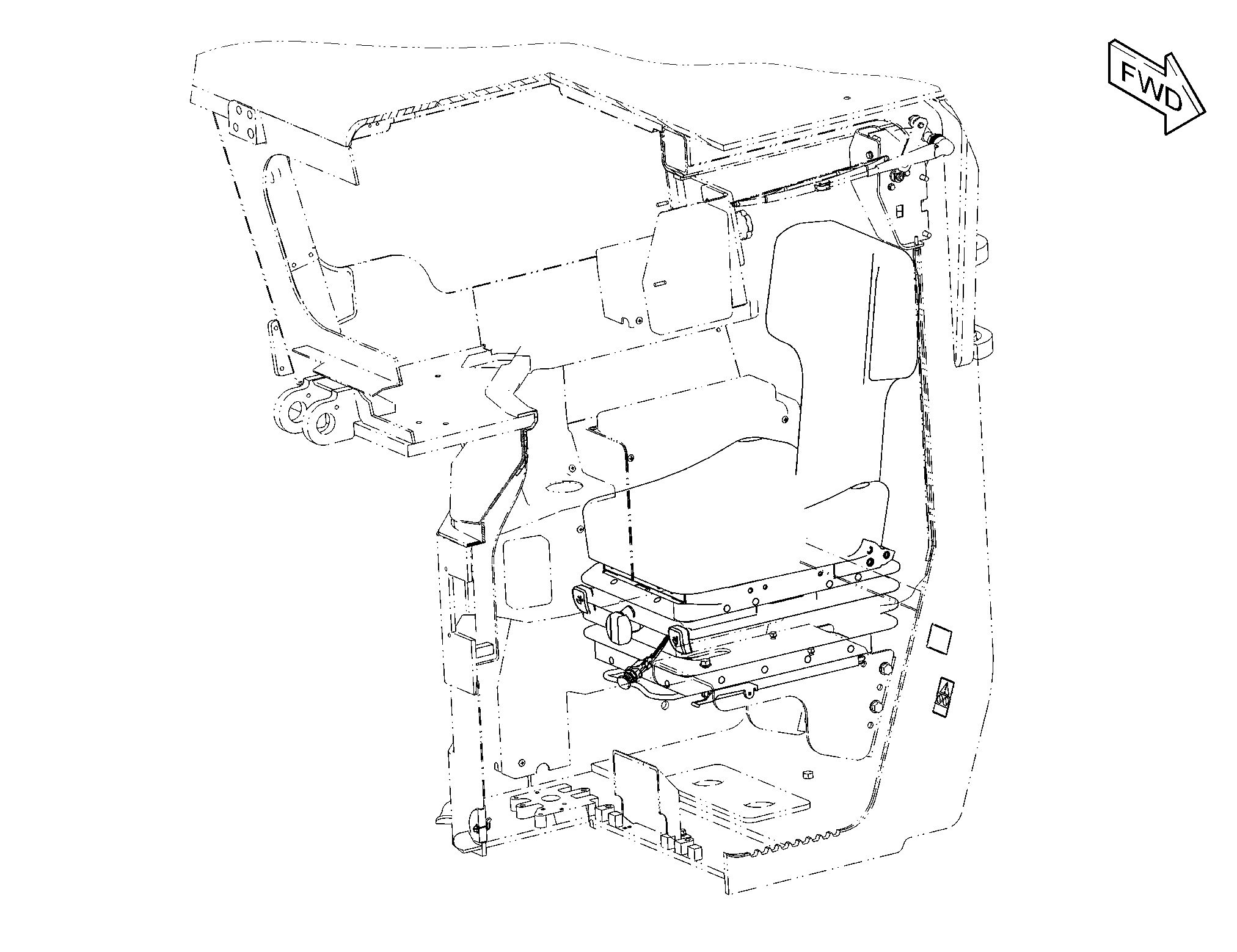 Сиденье в сборе (подвеска)
