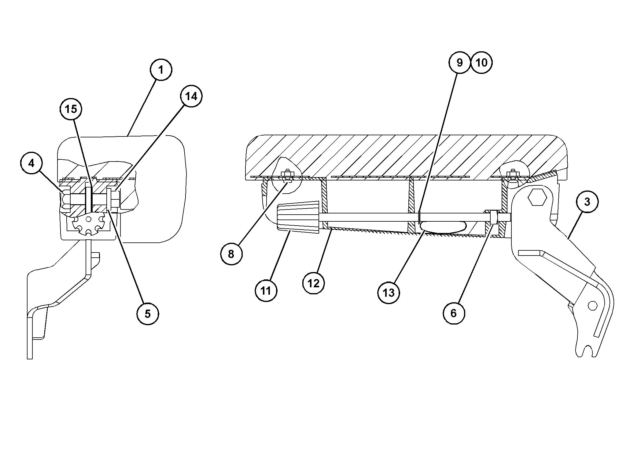 Подлокотник в сборе