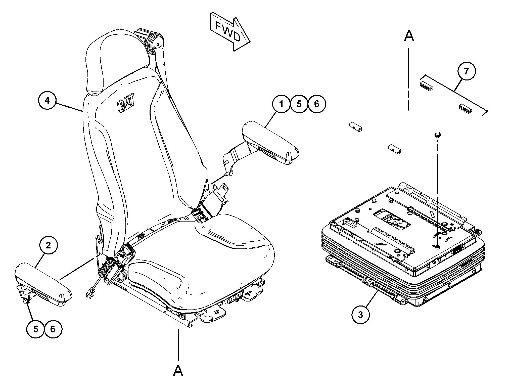 384-6164: СИДЕНЬЕ С ПОДВЕСКОЙ