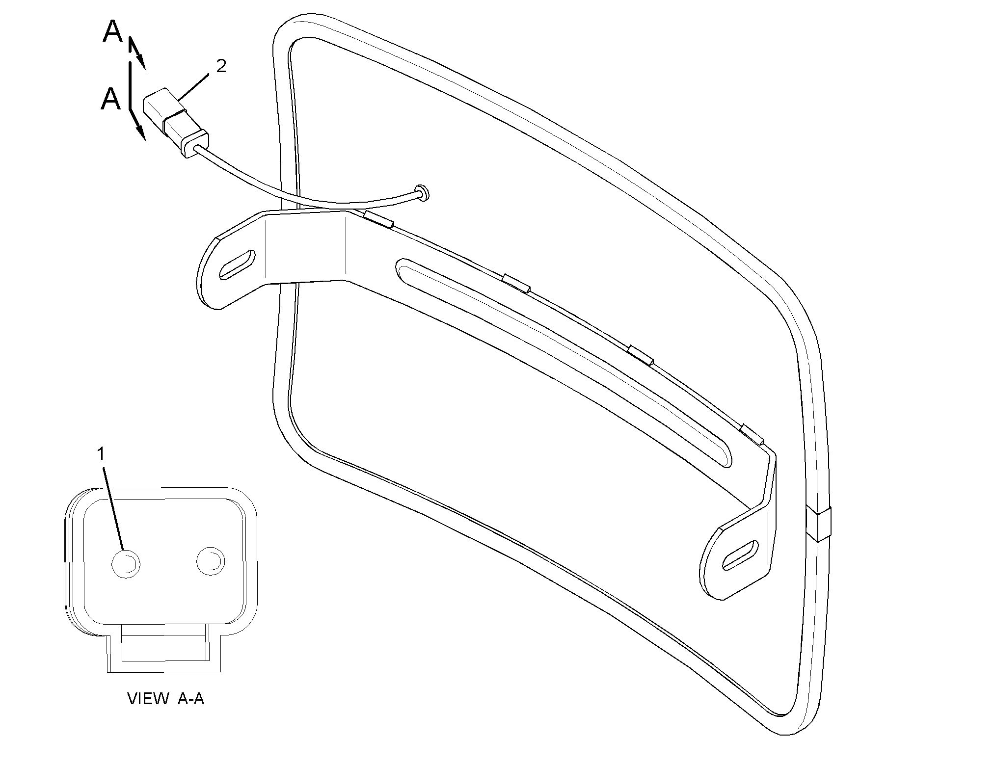 144-2227: Двухточечное крепление зеркала