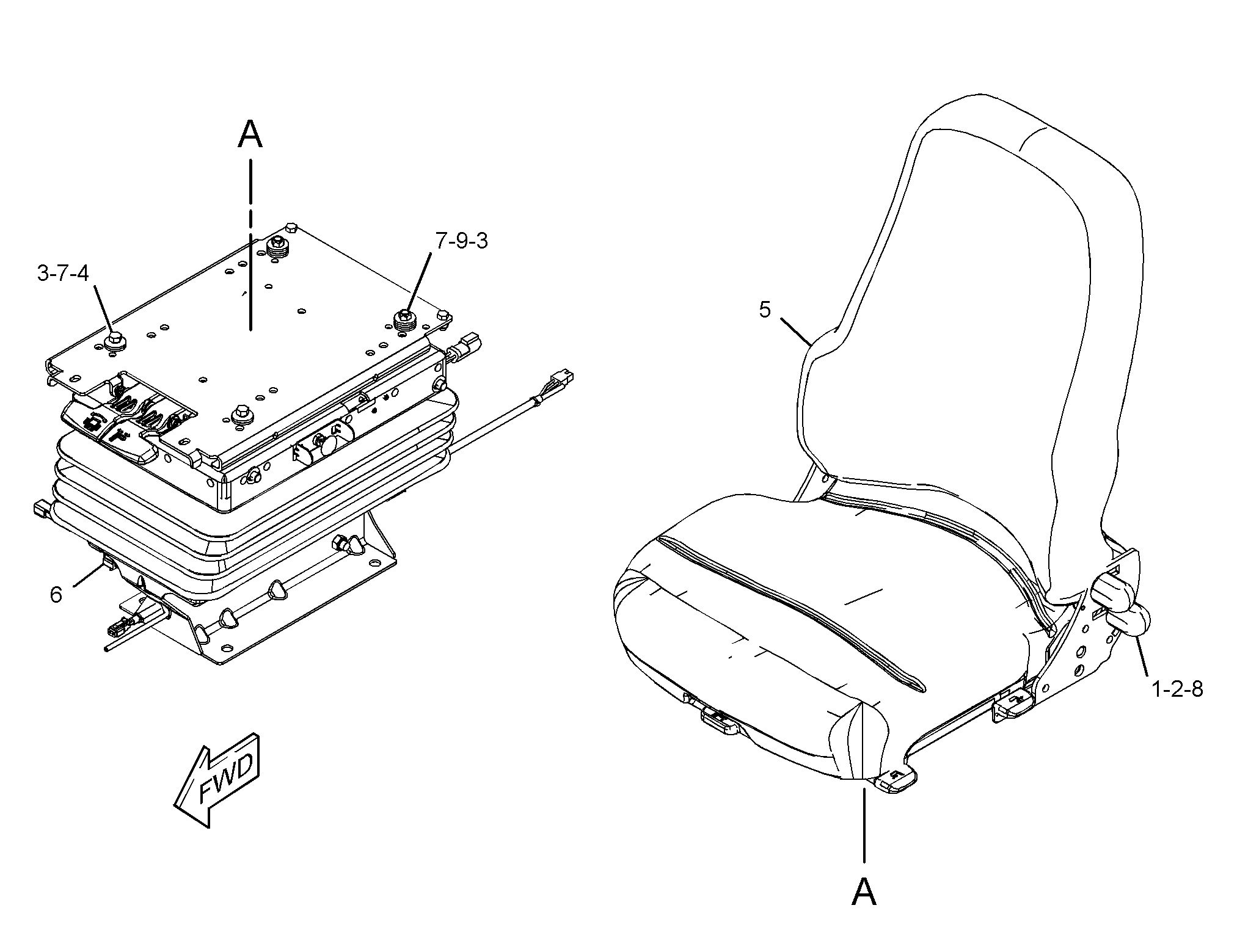 276-4962: БЛОК СИДЕНЬЯ БОКОВОГО