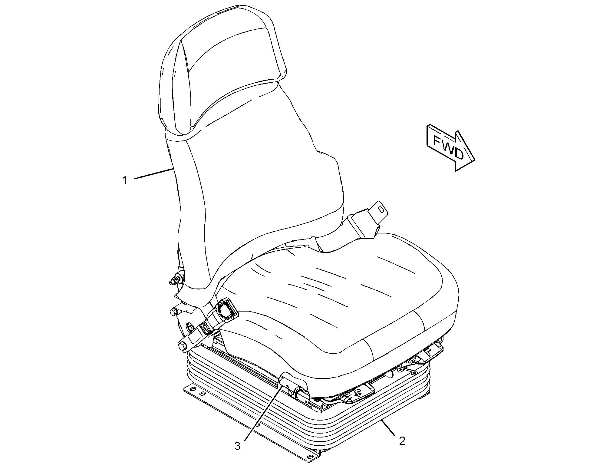 219-8090: СИДЕНЬЕ С ПОДВЕСКОЙ