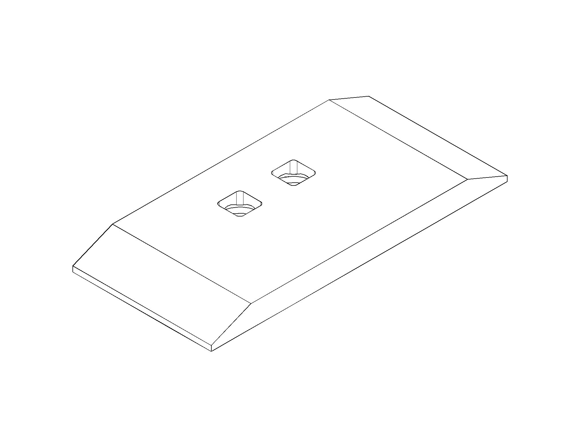 Концевая секция режущей кромки