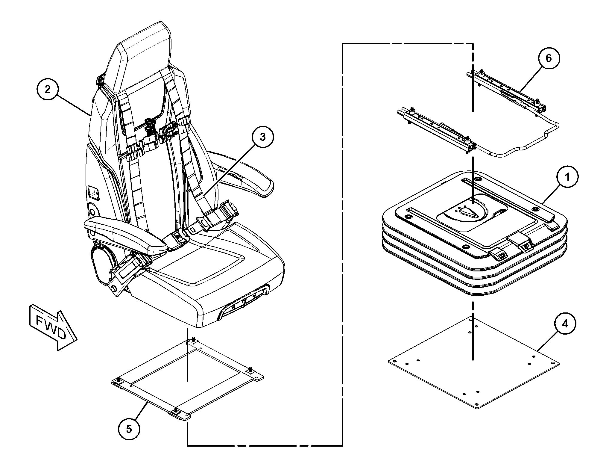 436-8432: СИДЕНЬЕ С ПОДВЕСКОЙ