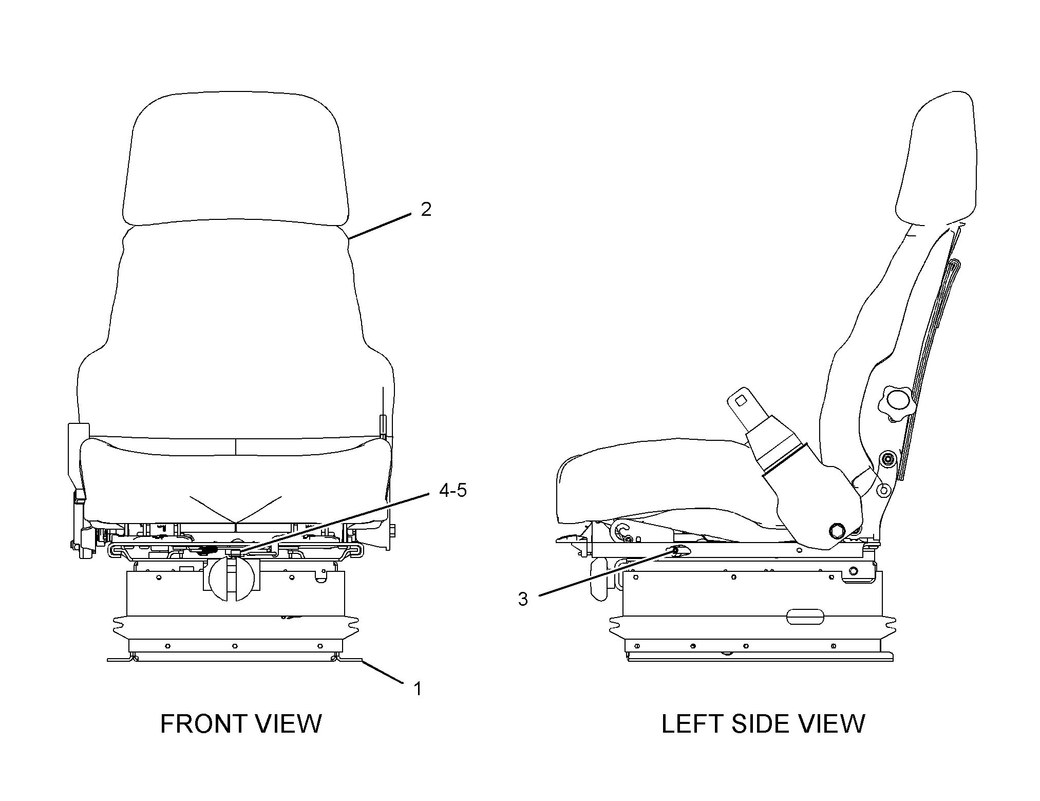 159-2950: СИДЕНЬЕ С ПОДВЕСКОЙ