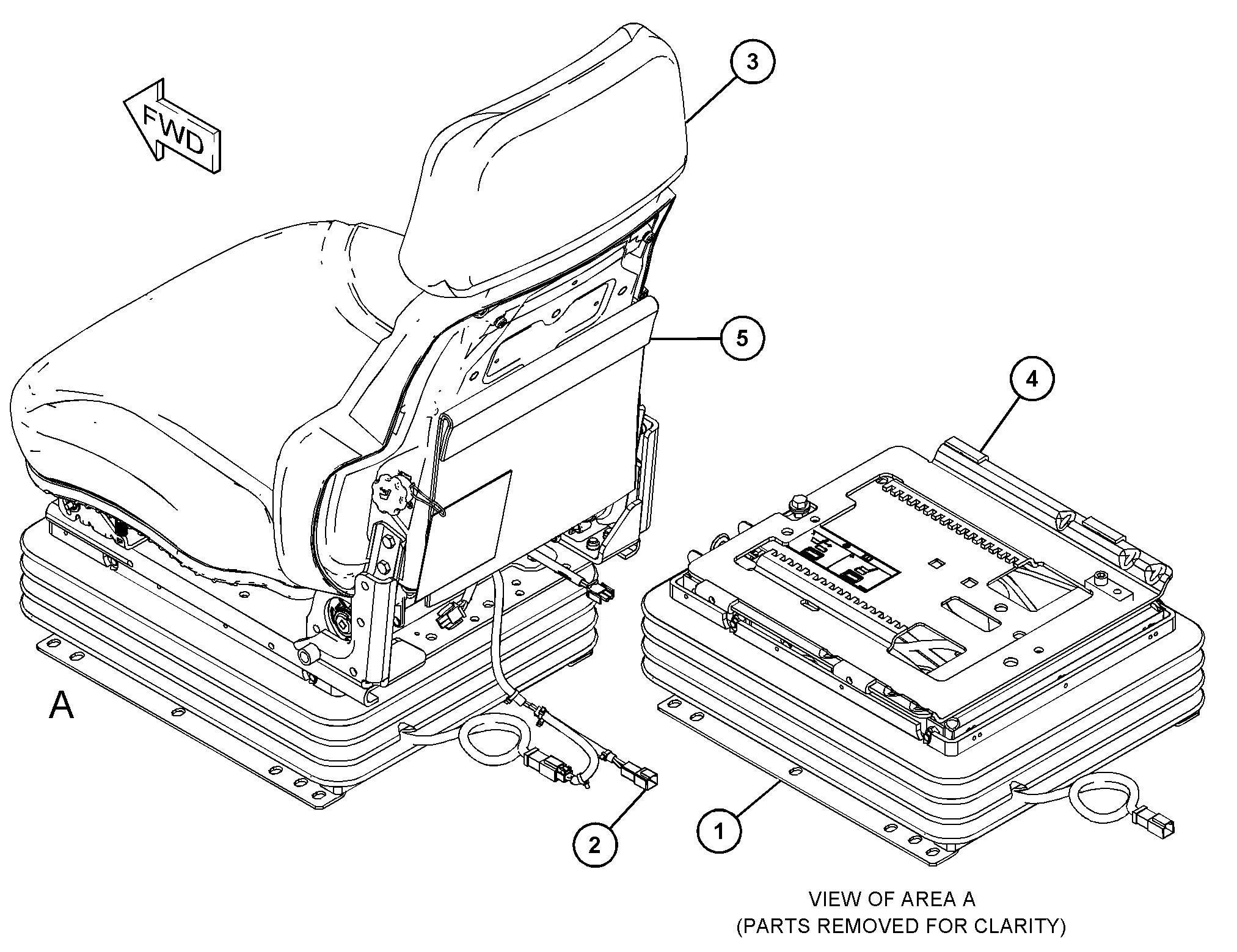 443-8105: СИДЕНЬЕ С ПОДВЕСКОЙ