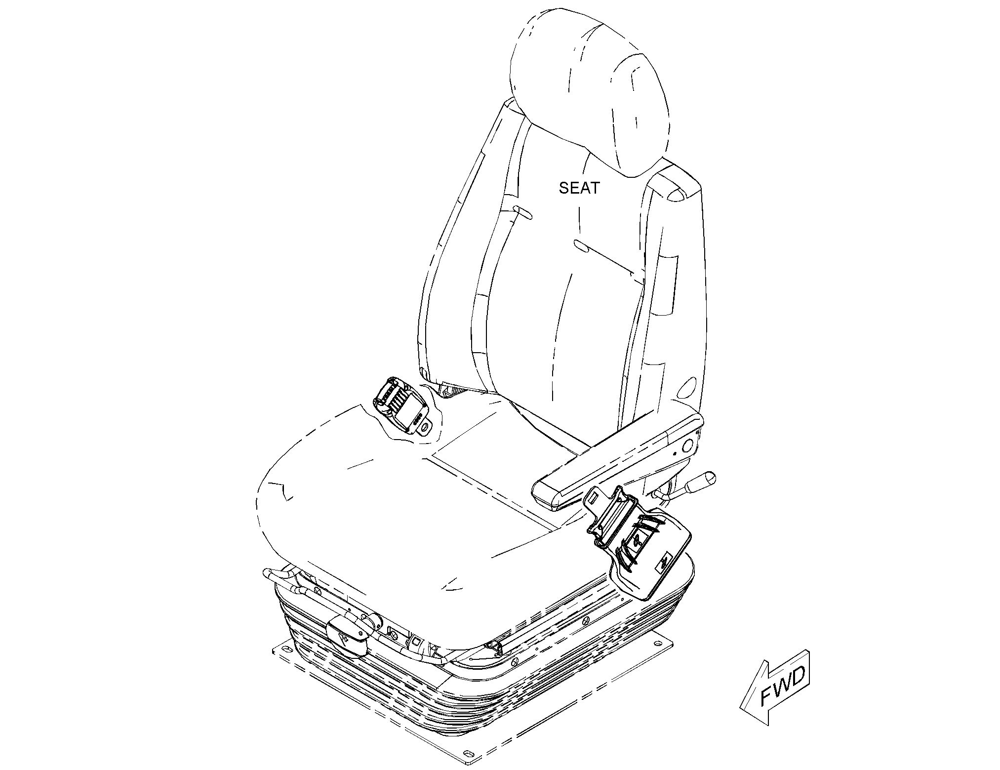 Ремень в сборе - сиденье