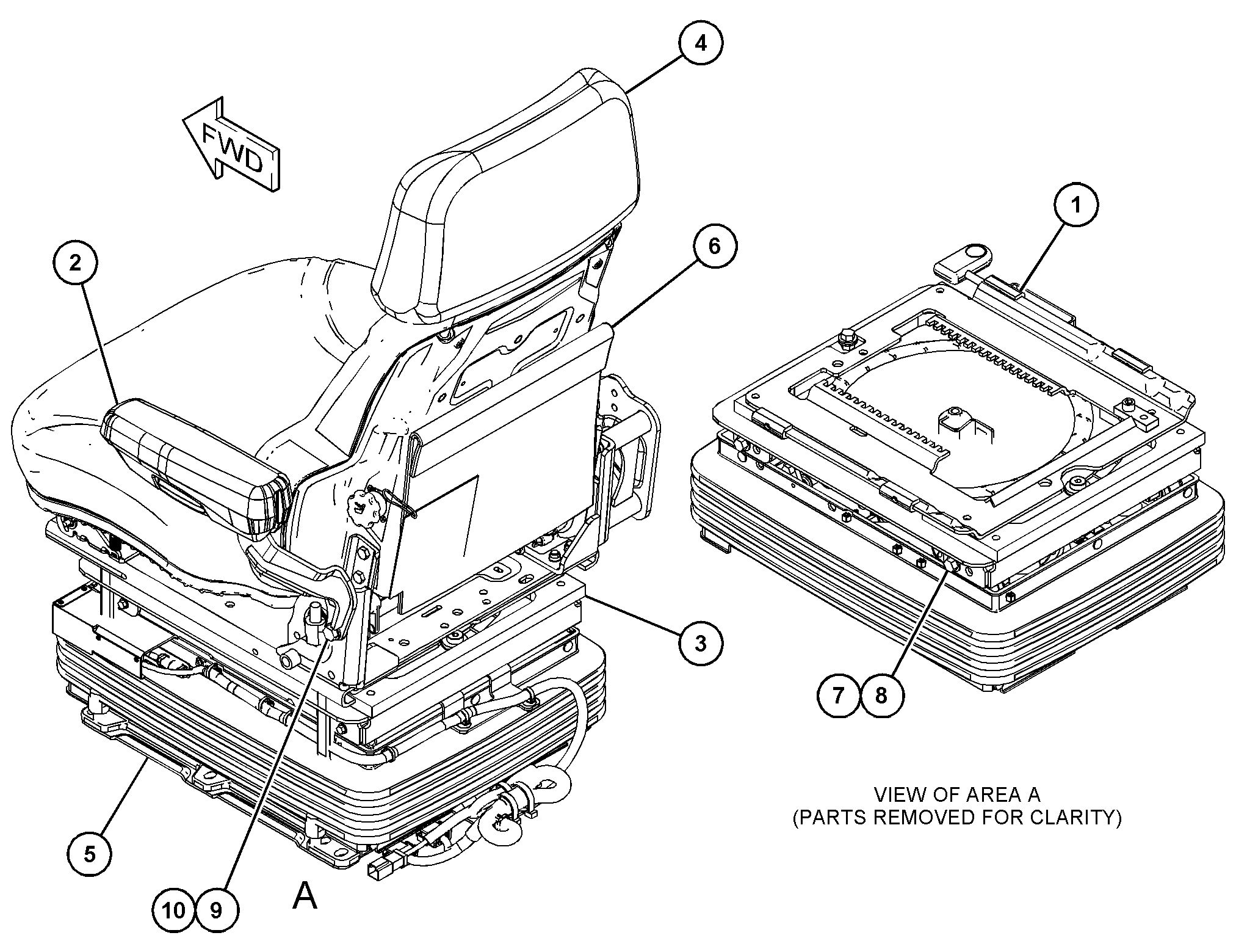 483-2403: СИДЕНЬЕ С ПОДВЕСКОЙ