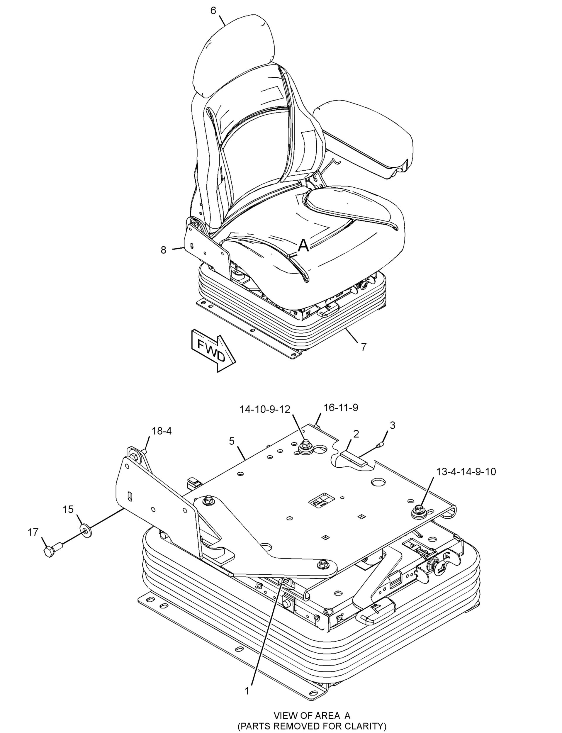 373-3436: СИДЕНЬЕ С ПОДВЕСКОЙ