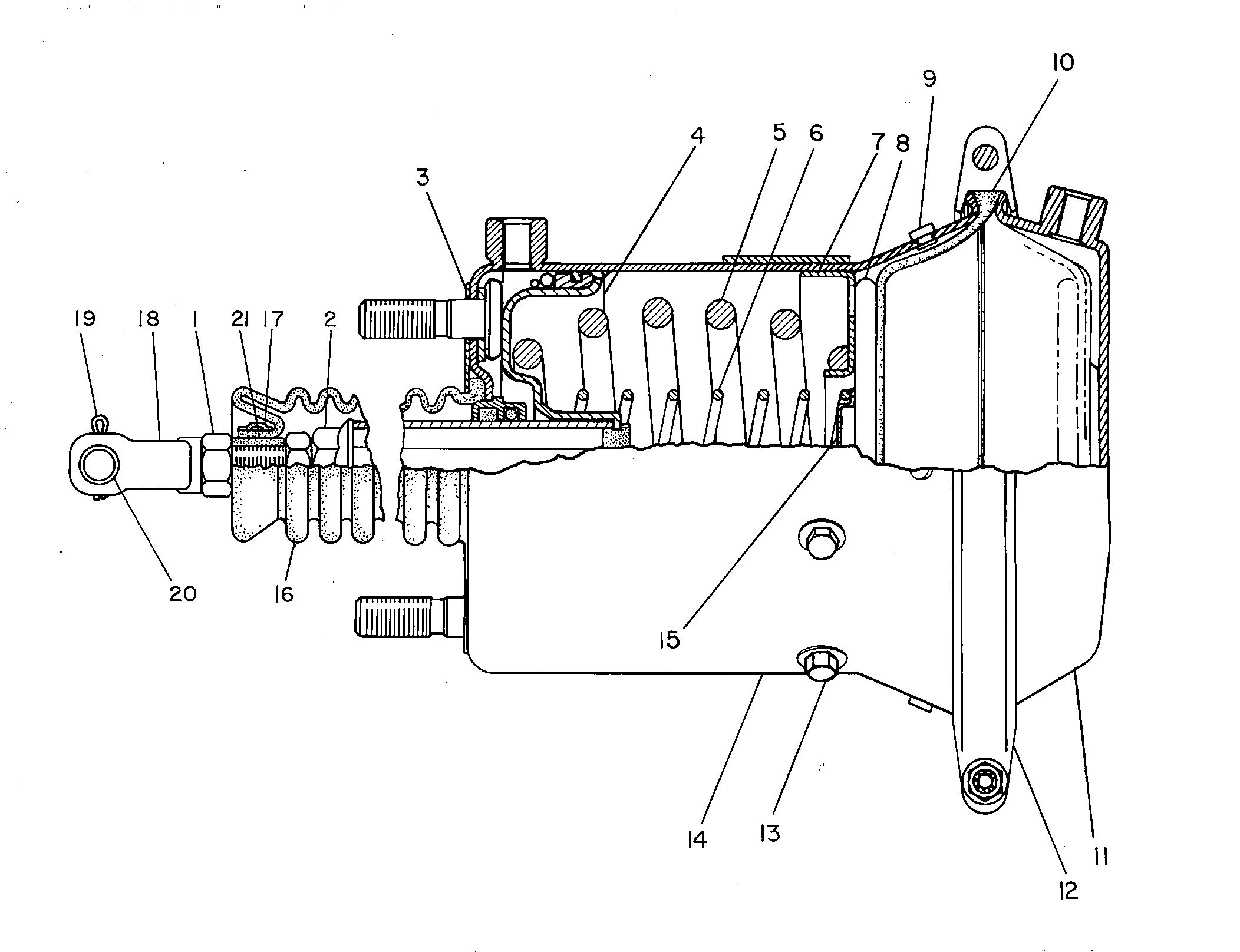 Привод в сборе с тормозом