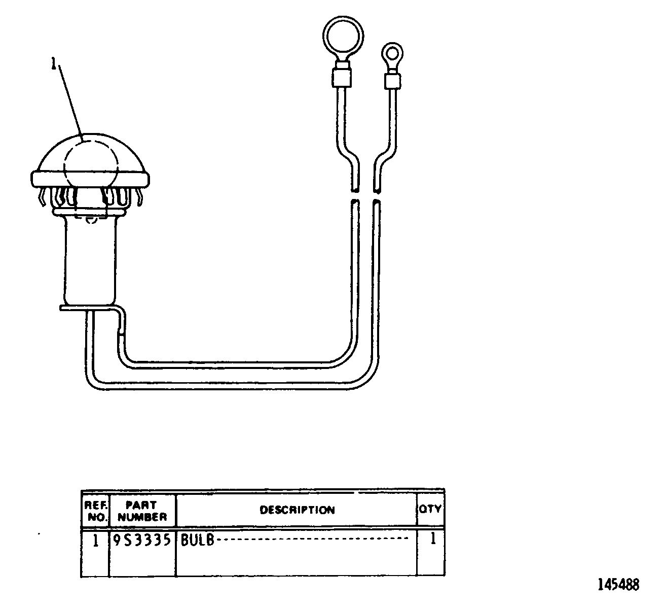 Лампа на приборной панели в сборе