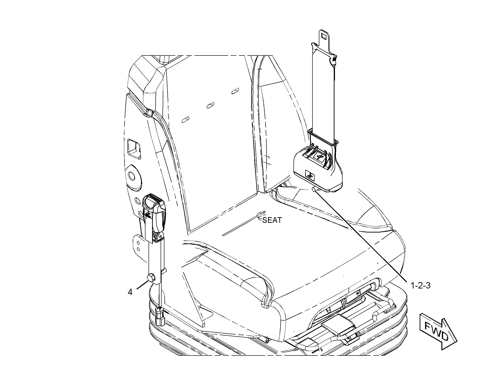 396-4054: БЛОК РЕМНЯ СИДЕНЬЯ