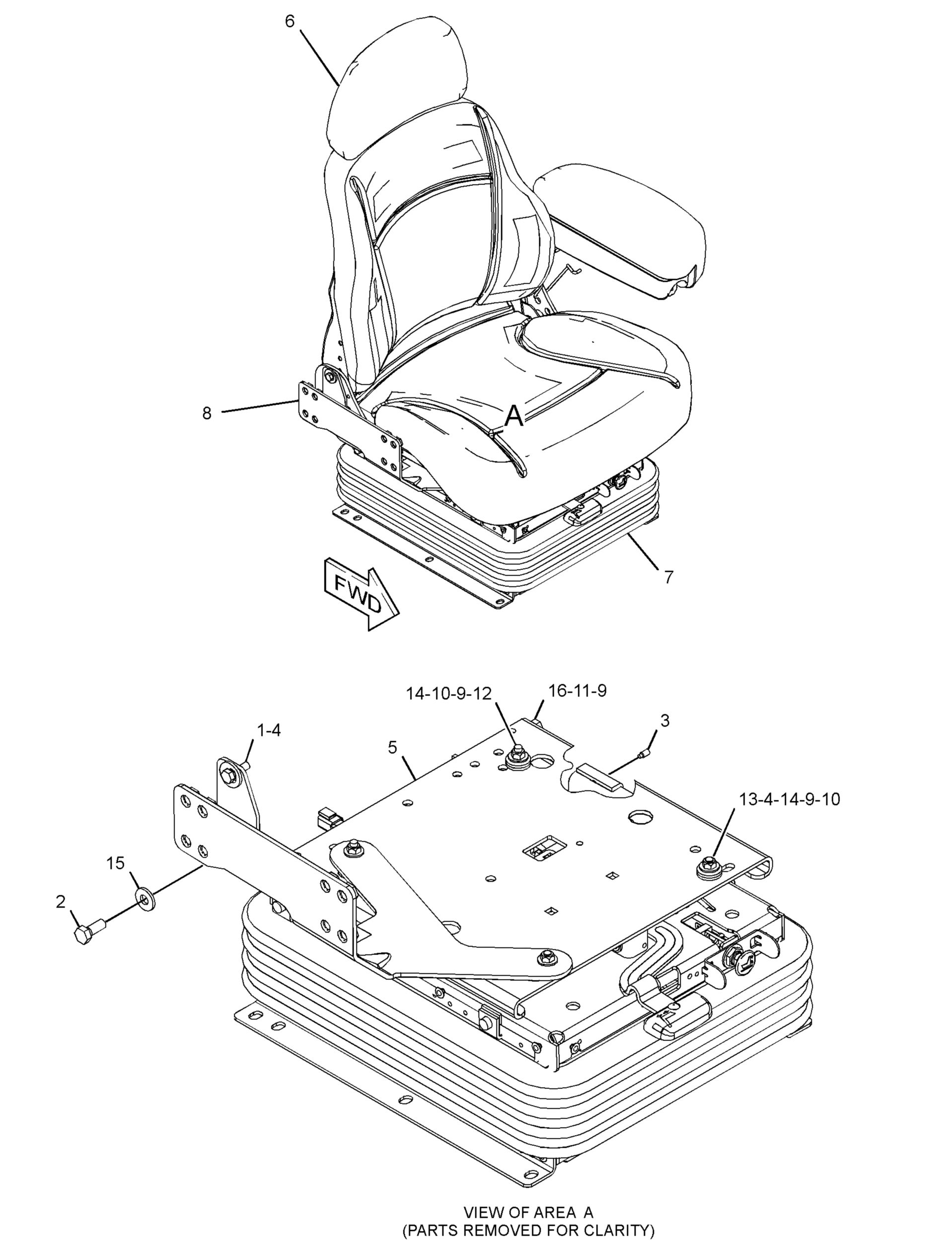 366-5828: СИДЕНЬЕ С ПОДВЕСКОЙ