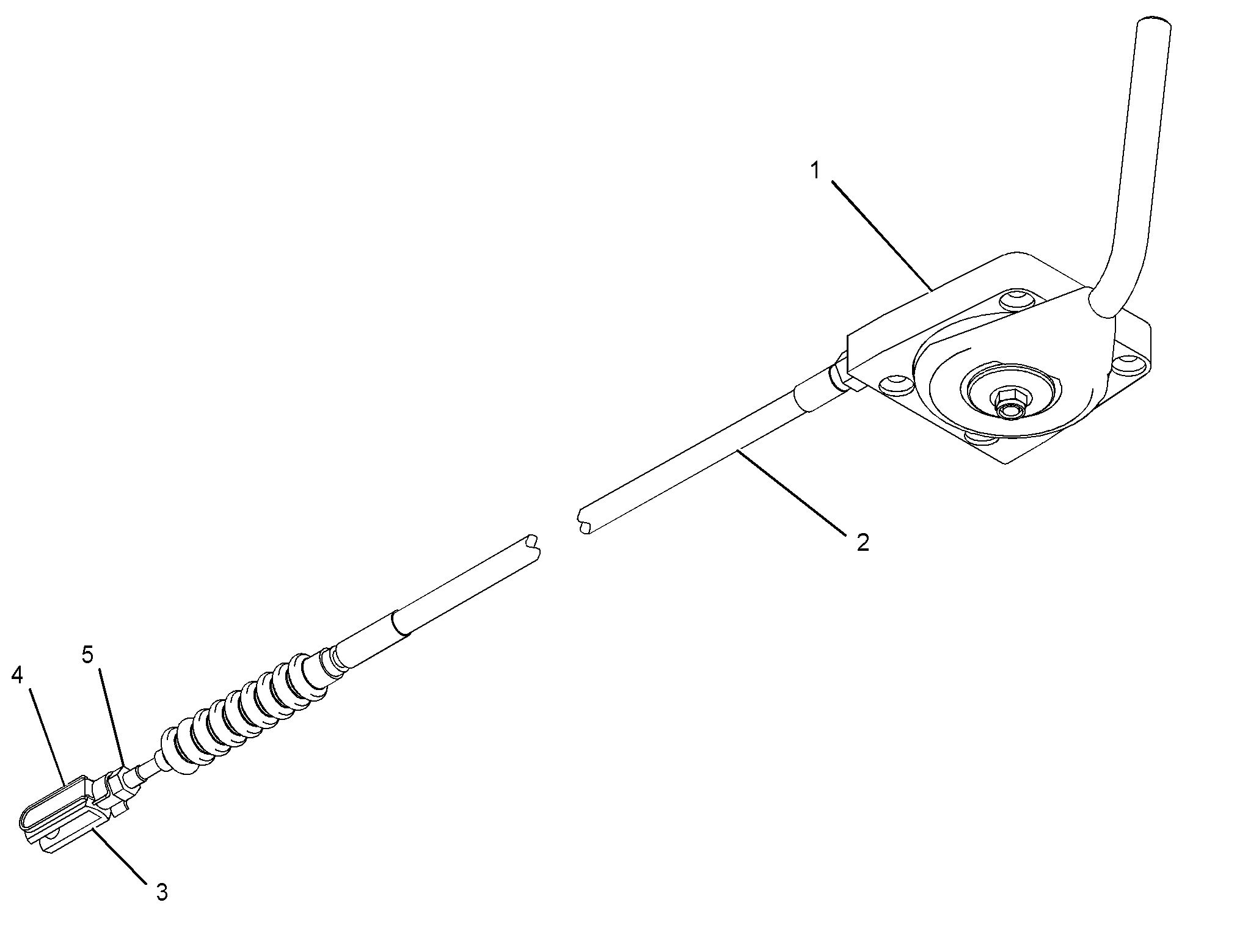Рычаг в сборе (управление)