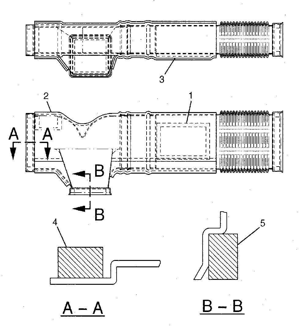 124-3982: ВОЗДУХОВОД В СБОРЕ